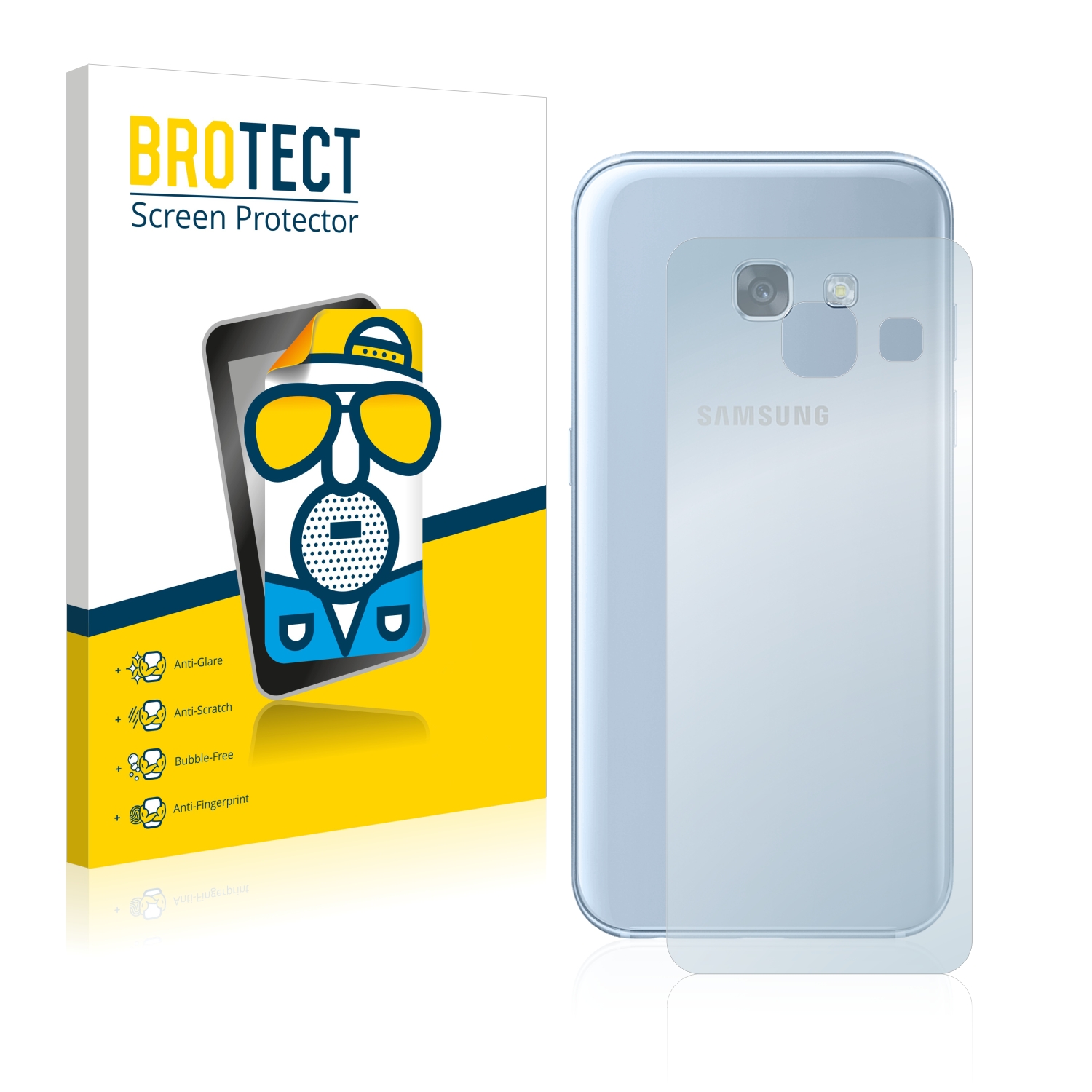 2x BROTECT Entspiegelungs-Folie pro Samsung Galaxy A3 2017 (zadní strana)