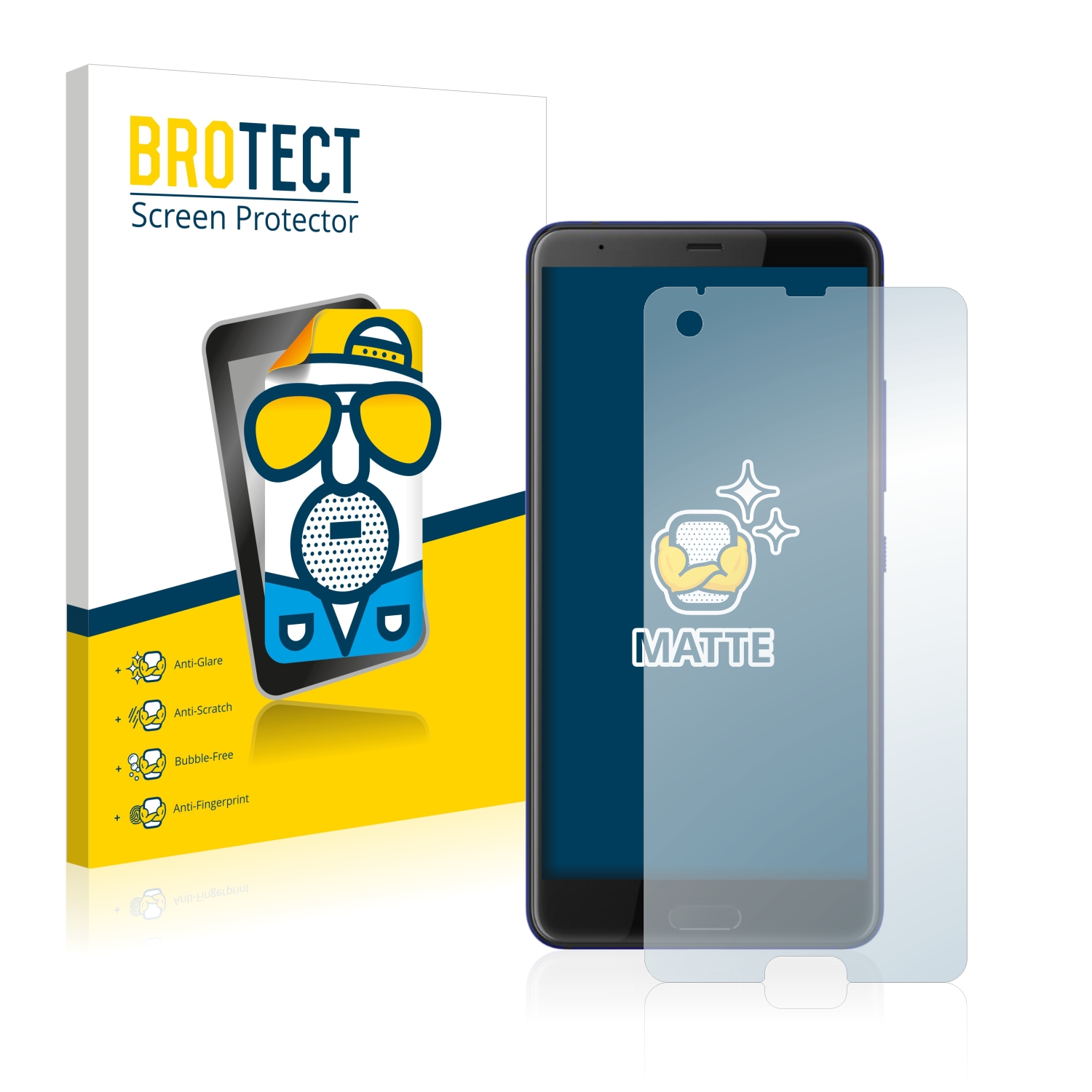 2x BROTECT Entspiegelungs-Folie pro HTC U Ultra