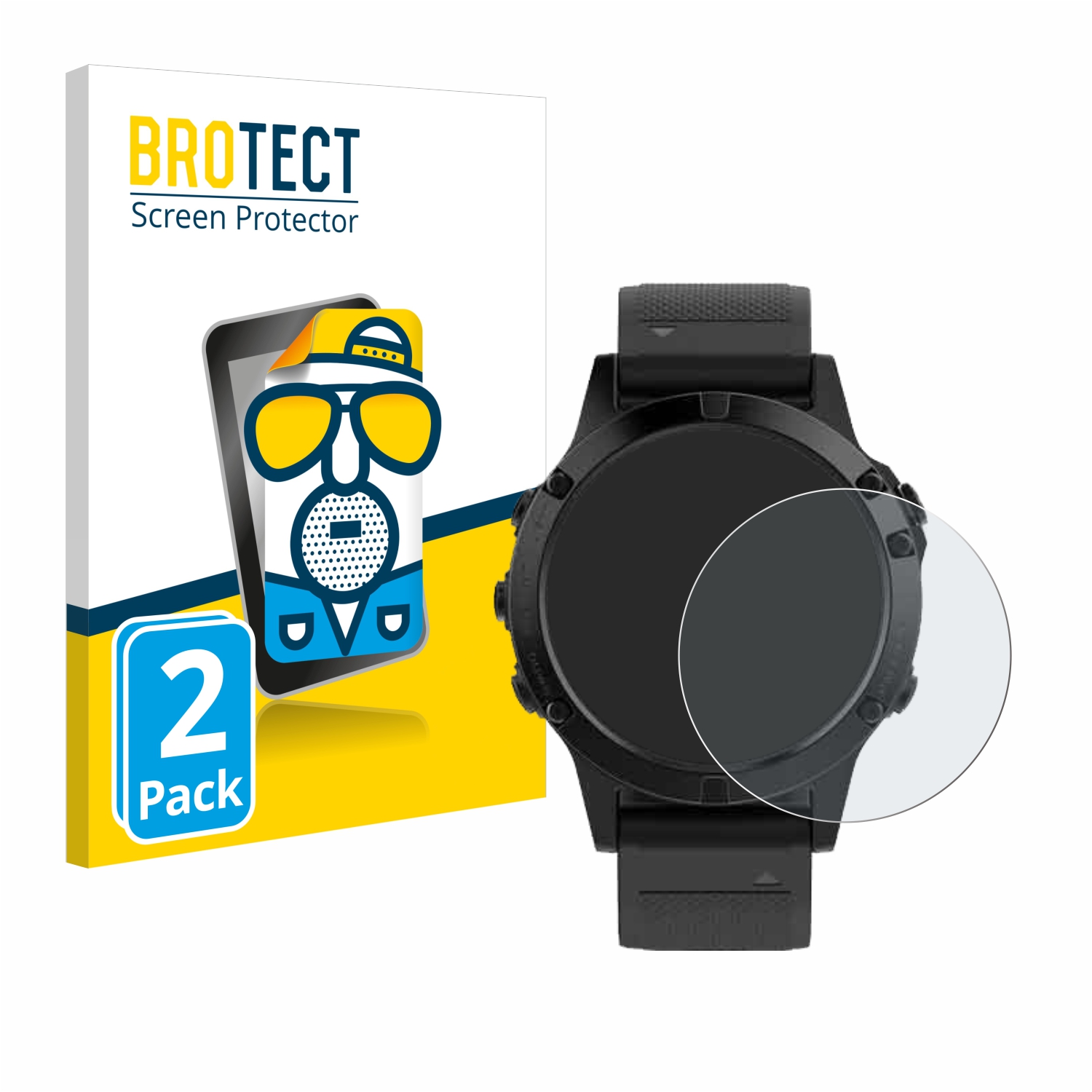 2x BROTECT Entspiegelungs-Folie pro Garmin Fenix 5 (47 mm)
