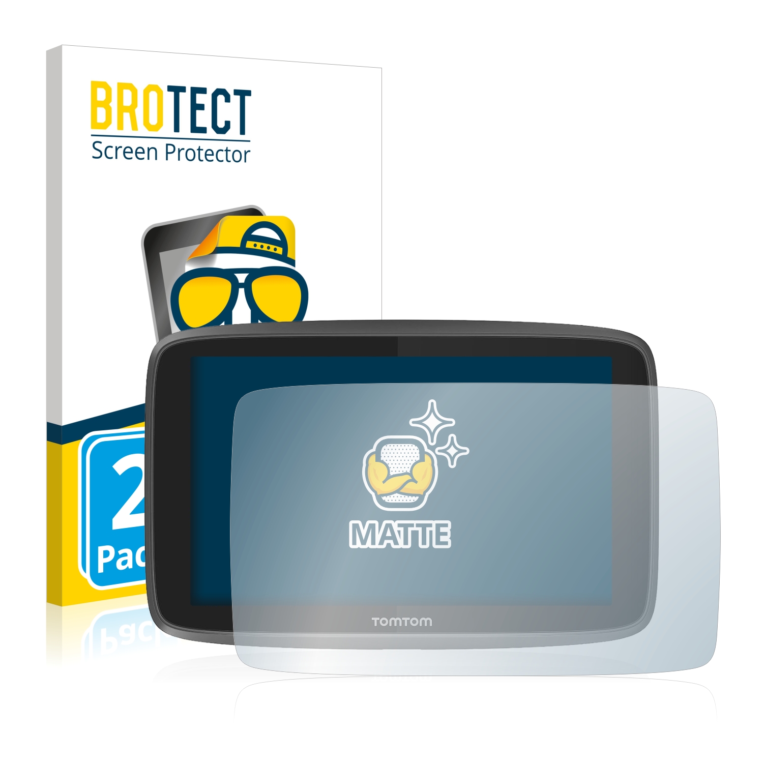 2x BROTECT Entspiegelungs-Folie pro TomTom Go 6200
