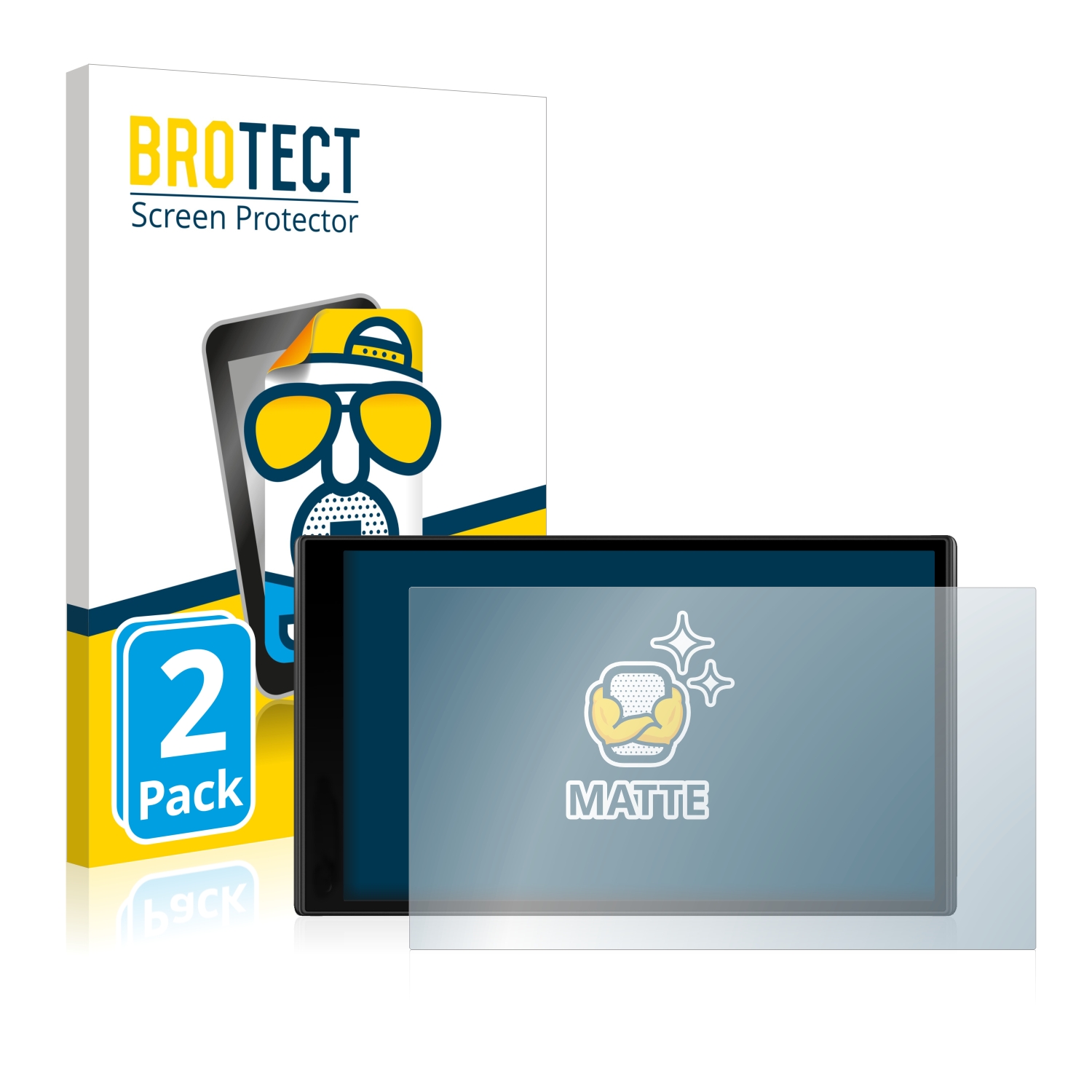 2x BROTECT Entspiegelungs-Folie pro Garmin DriveSmart 61 LMT-D