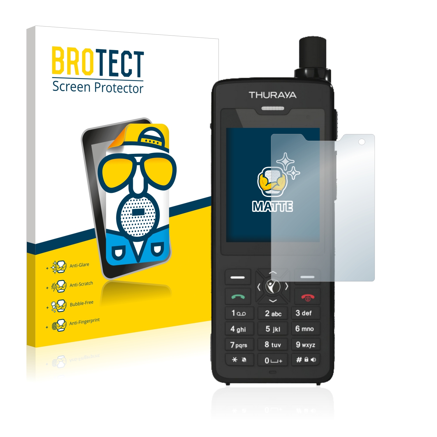 2x BROTECT Entspiegelungs-Folie pro Thuraya XT-Pro Dual (2016/2017)