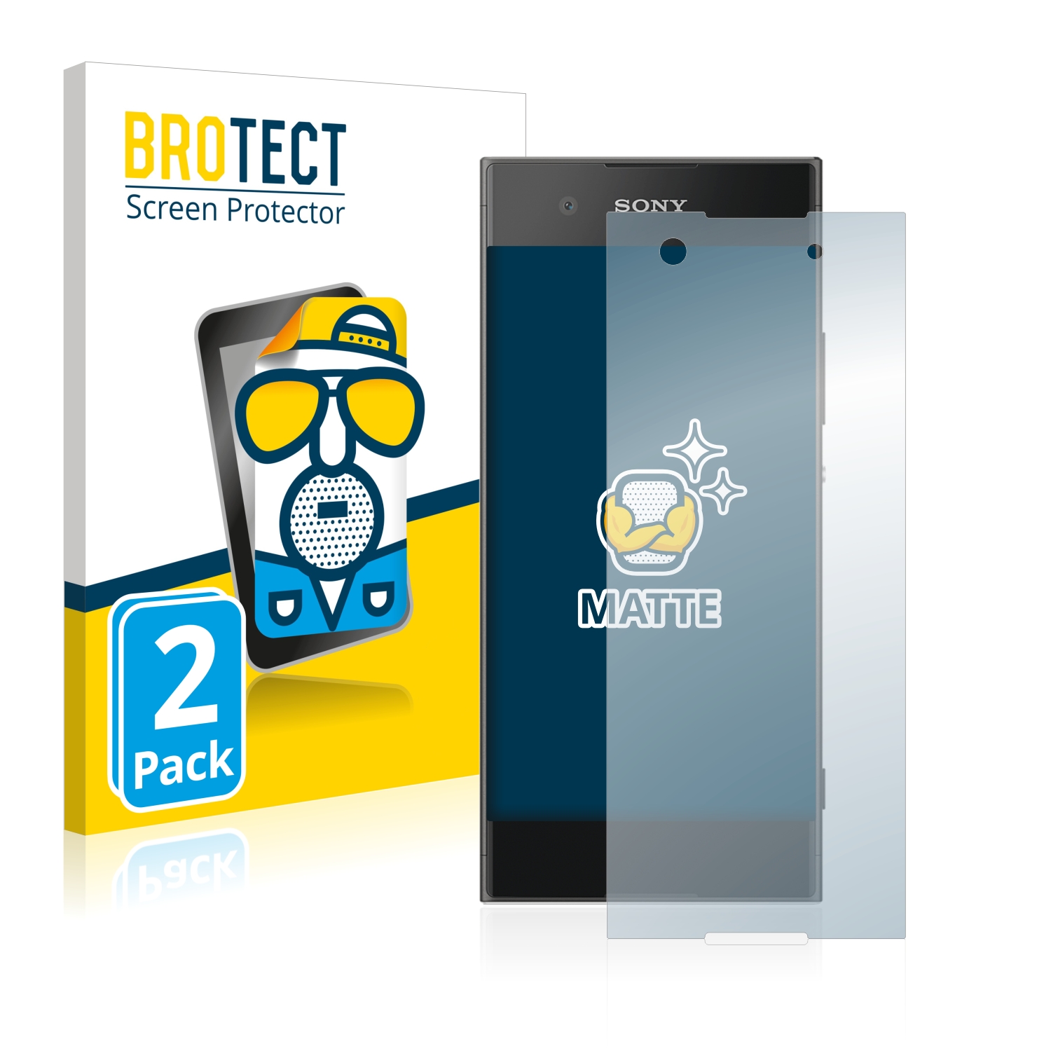 2x BROTECT Entspiegelungs-Folie pro Sony Xperia XA1