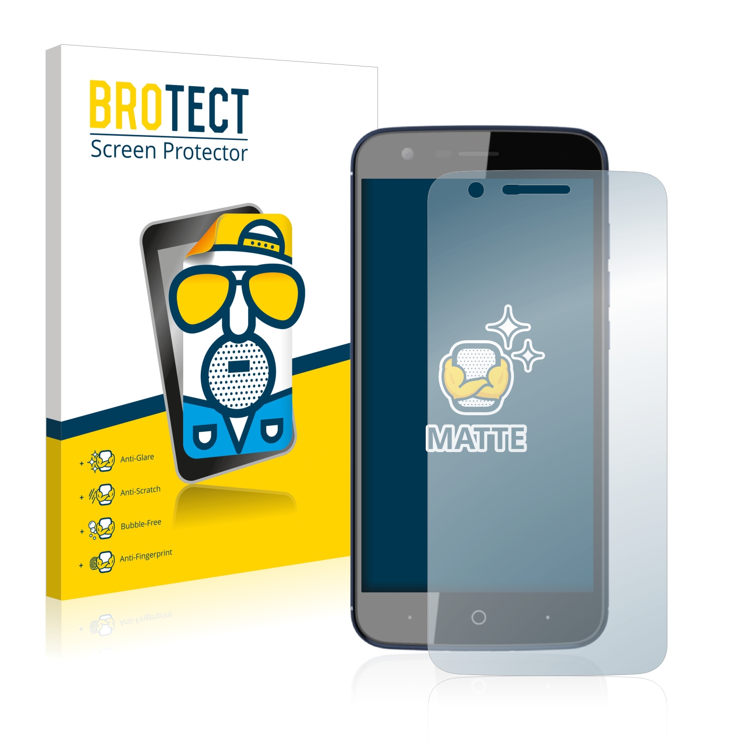 2x BROTECT Entspiegelungs-Folie pro ZTE Blade V8 Lite