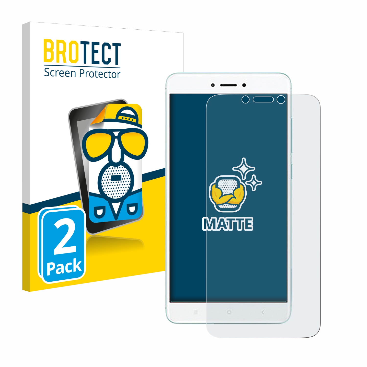 2x BROTECT Entspiegelungs-Folie pro Xiaomi Redmi 4X
