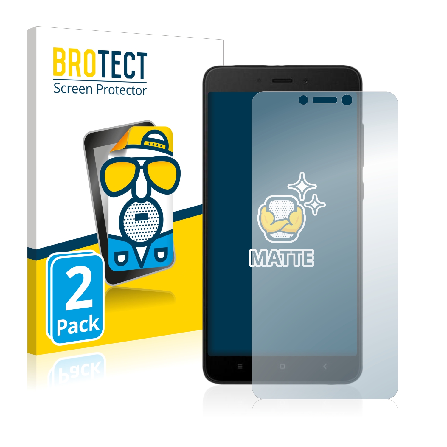 2x BROTECT Entspiegelungs-Folie pro Xiaomi Redmi Note 4X