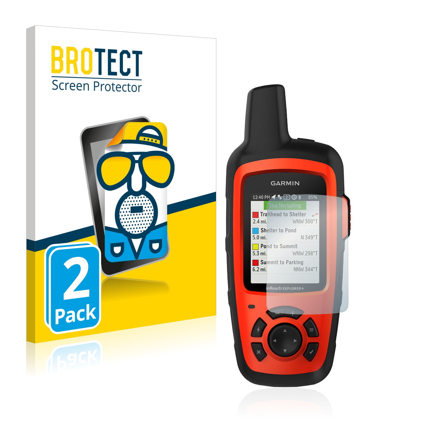 2x BROTECT Entspiegelungs-Folie pro Garmin inReach Explorer+