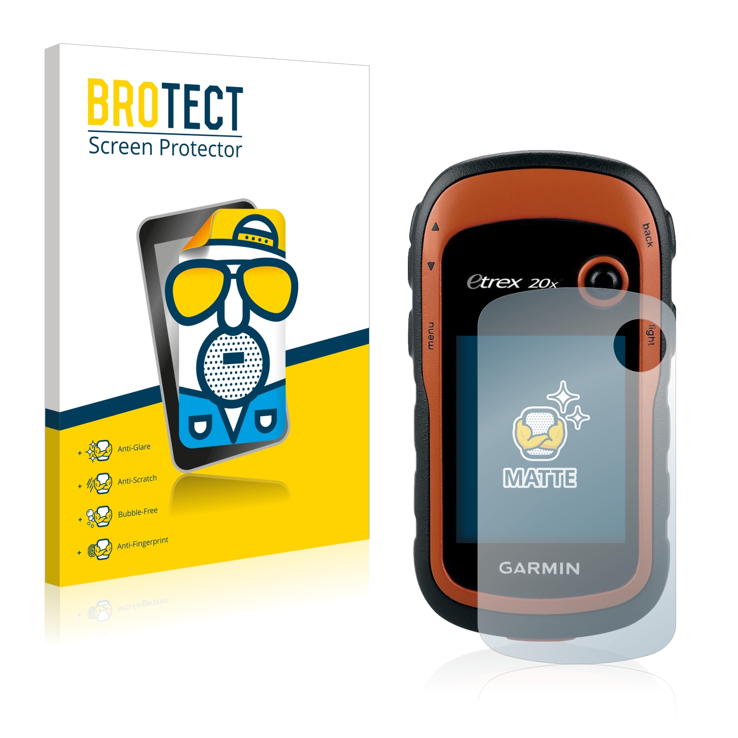 2x BROTECT Entspiegelungs-Folie pro Garmin eTrex 20x