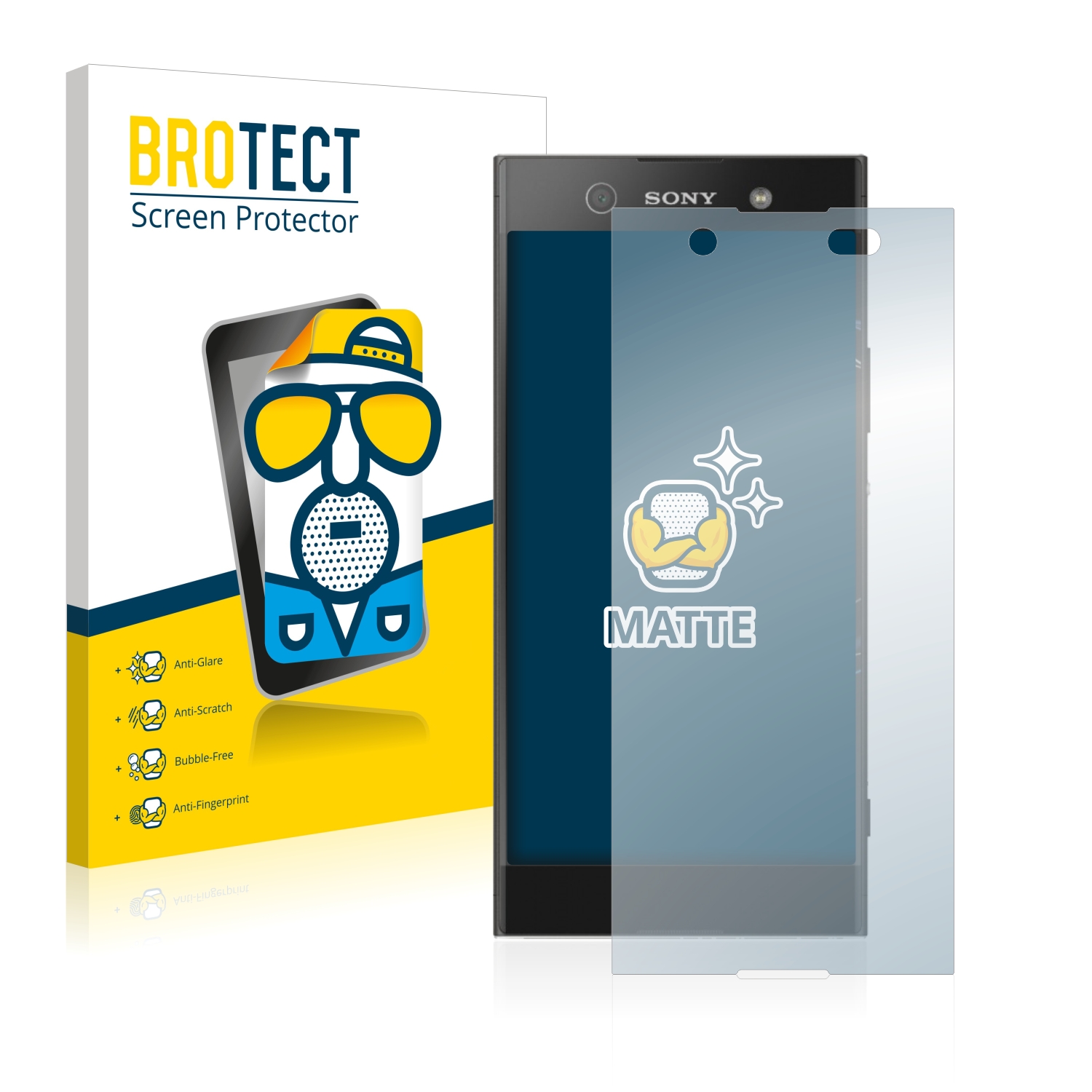 2x BROTECT Entspiegelungs-Folie pro Sony Xperia XA1 Ultra