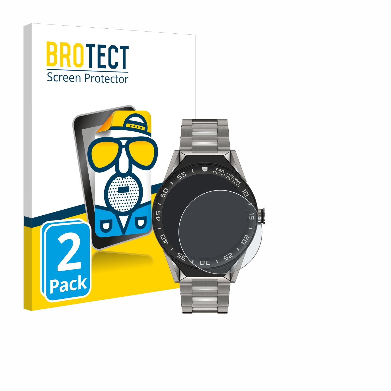2x BROTECT Entspiegelungs-Folie pro TAG Heuer Connected Modular 45