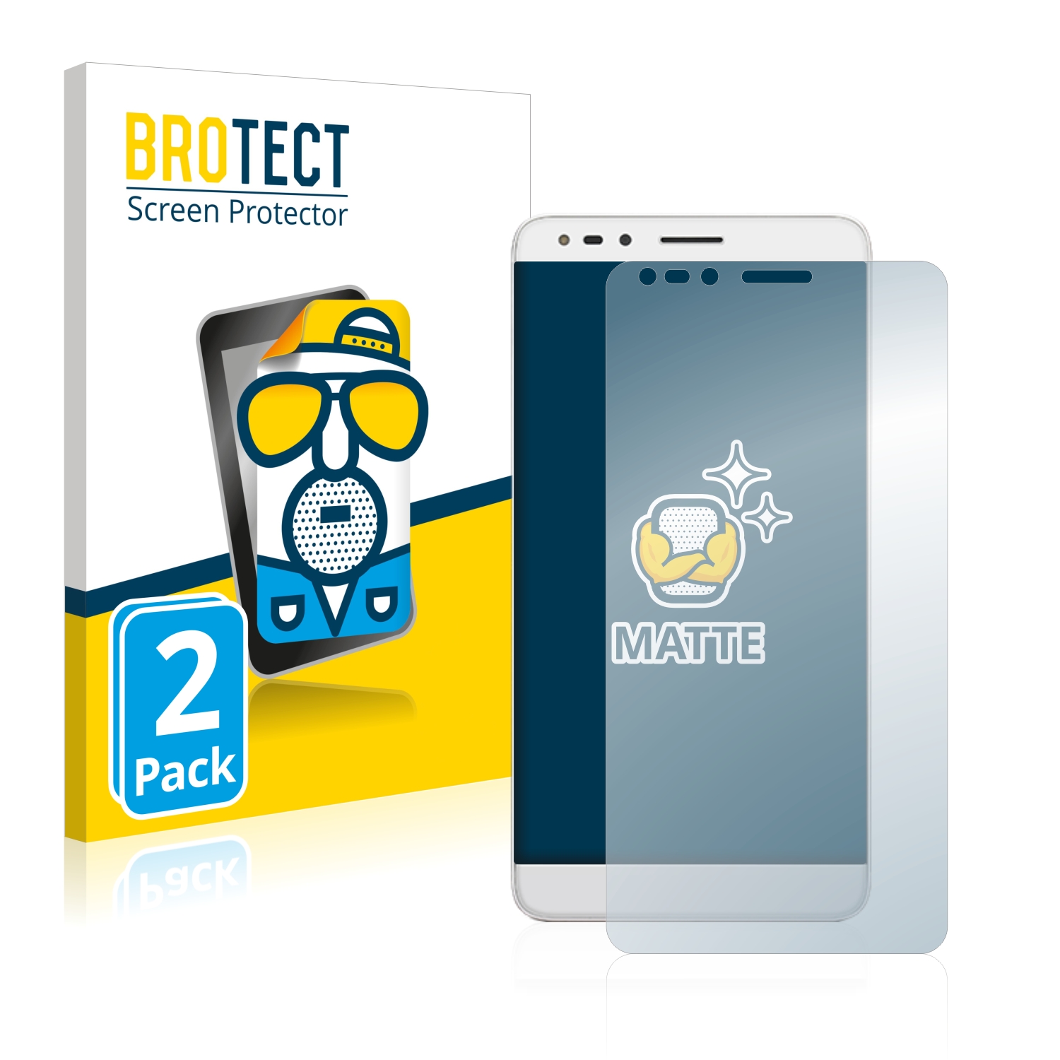 2x BROTECT Entspiegelungs-Folie pro Alcatel One Touch Pop 4 (6)