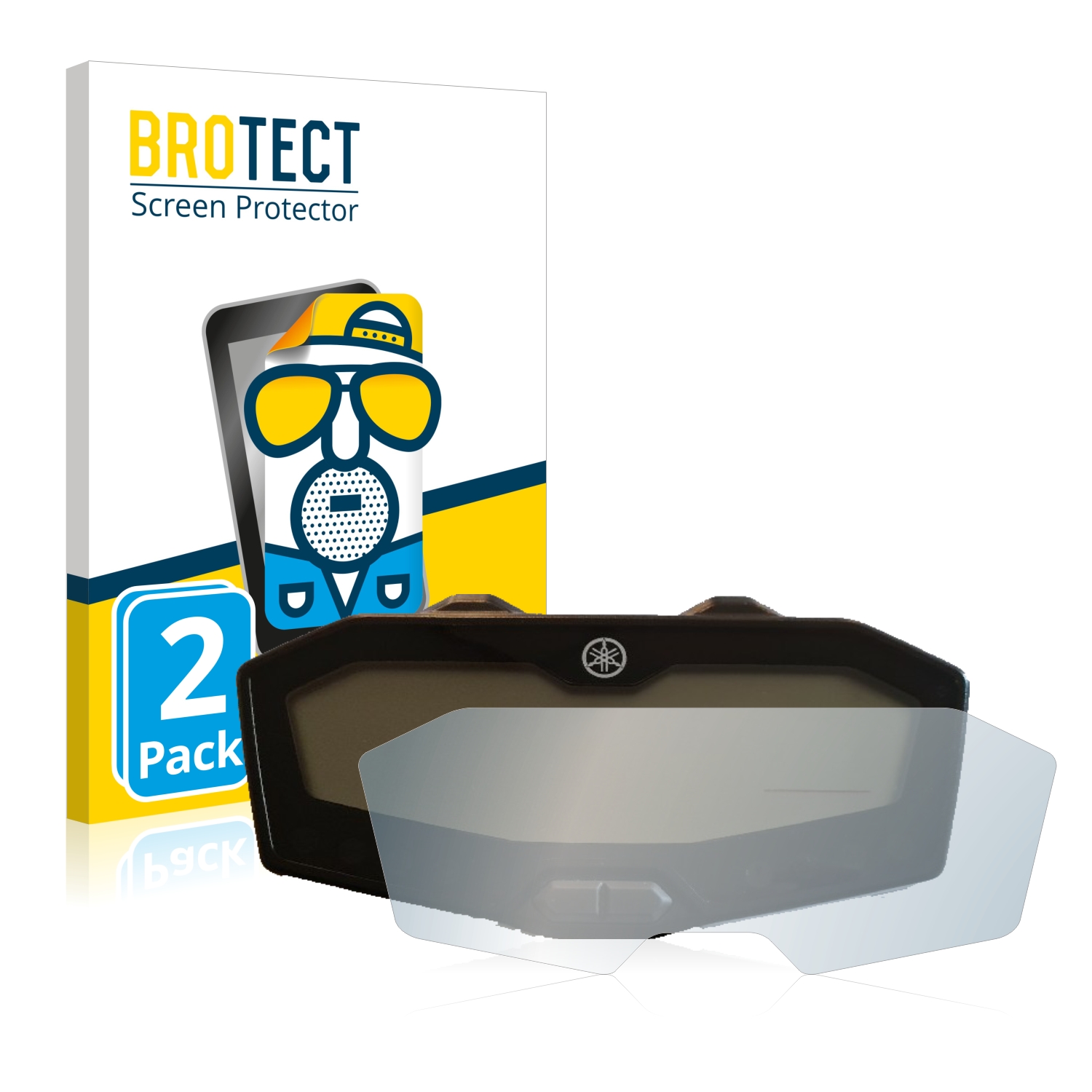2x BROTECT Entspiegelungs-Folie pro Yamaha MT-07 2018-2020