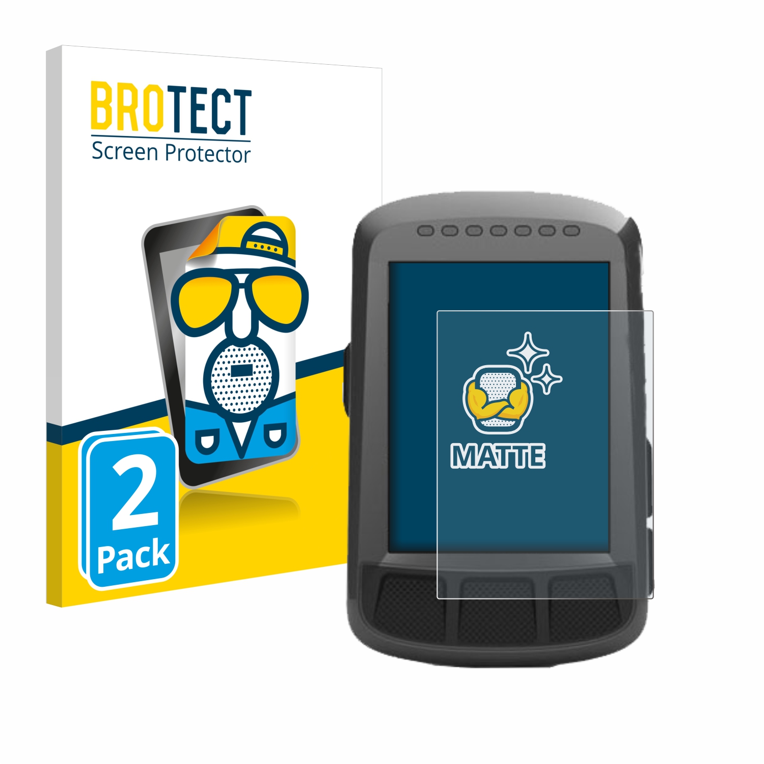 2x BROTECT Entspiegelungs-Folie pro Wahoo Elemnt Bolt GPS