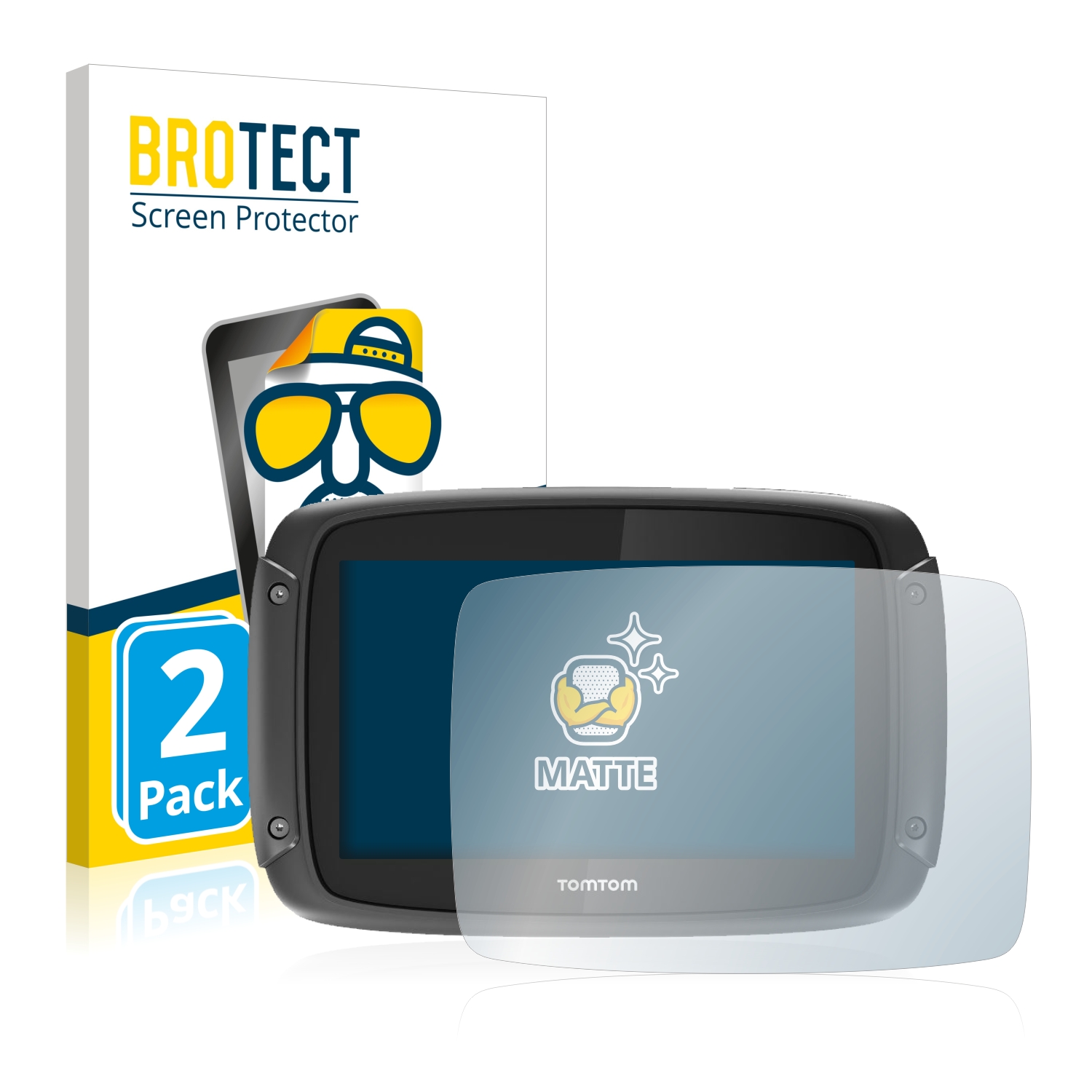 2x BROTECT Entspiegelungs-Folie pro TomTom Rider 450