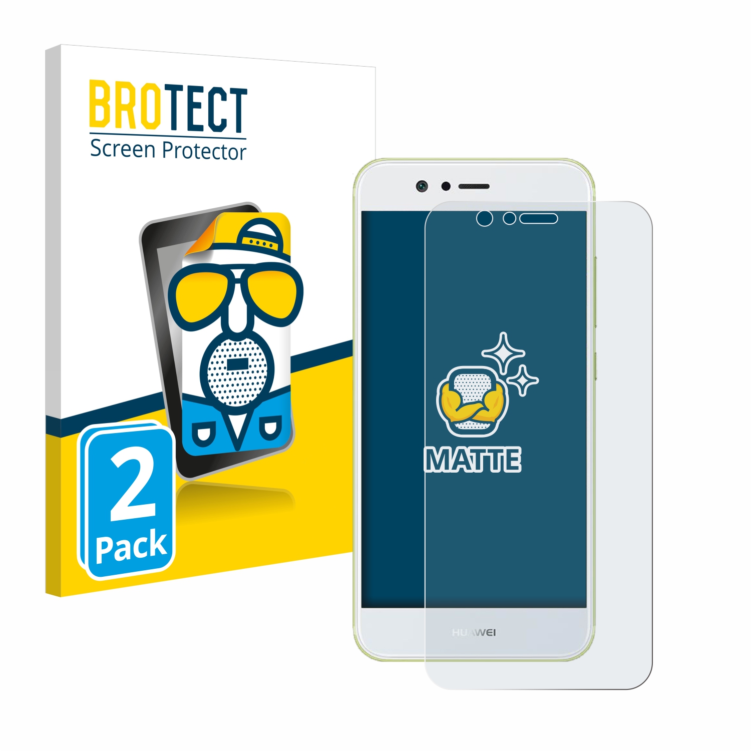 2x BROTECT Entspiegelungs-Folie pro Huawei Nova 2