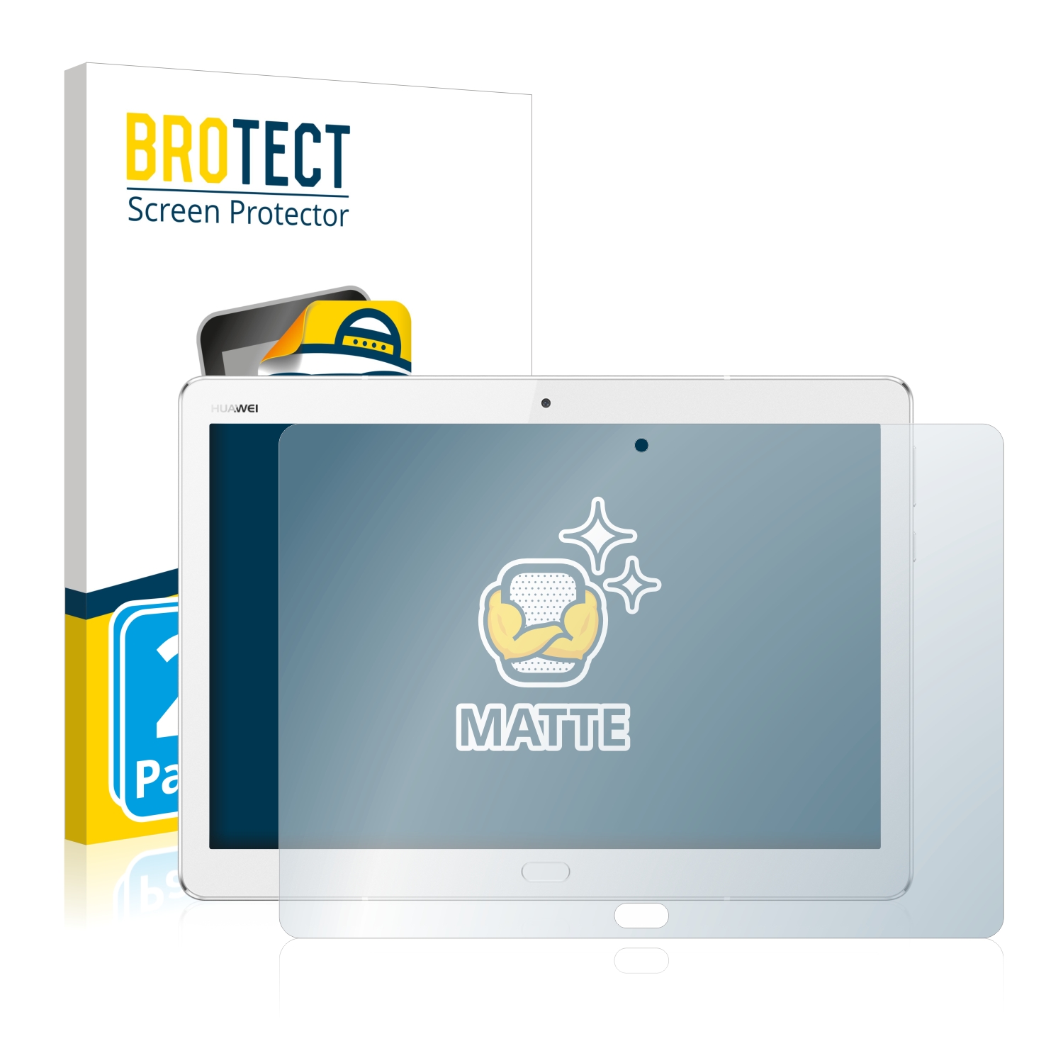2x BROTECT Entspiegelungs-Folie pro Huawei MediaPad M3 Lite 10.1