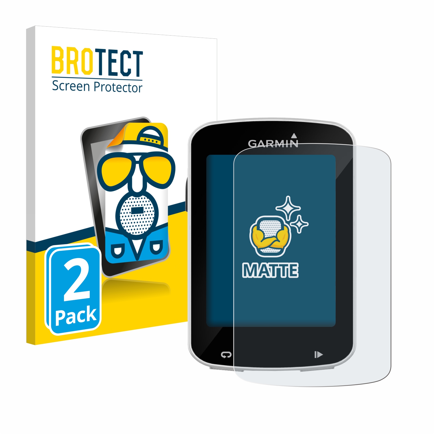 2x BROTECT Entspiegelungs-Folie pro Garmin Edge Explore 820