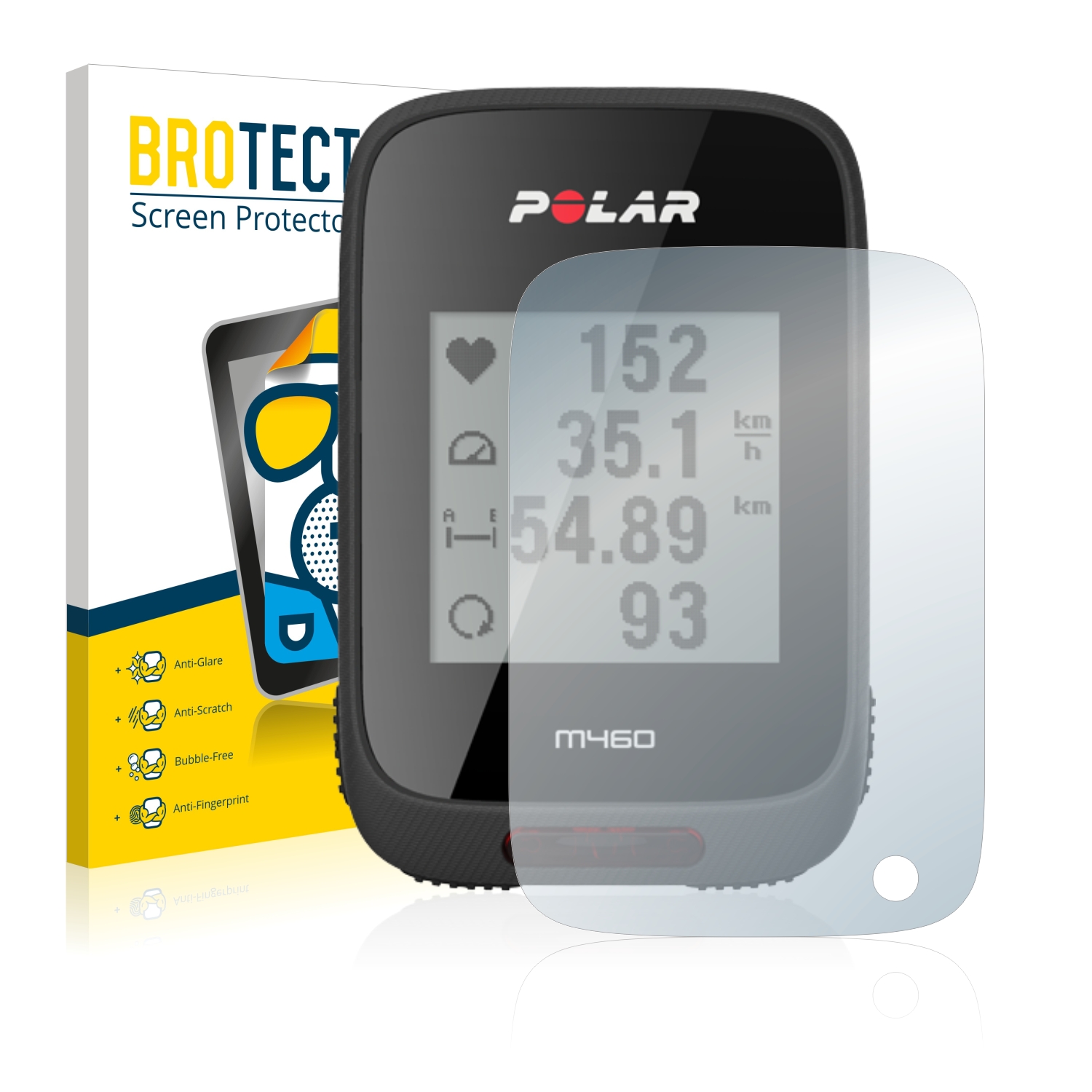 2x BROTECT Entspiegelungs-Folie pro Polar M460