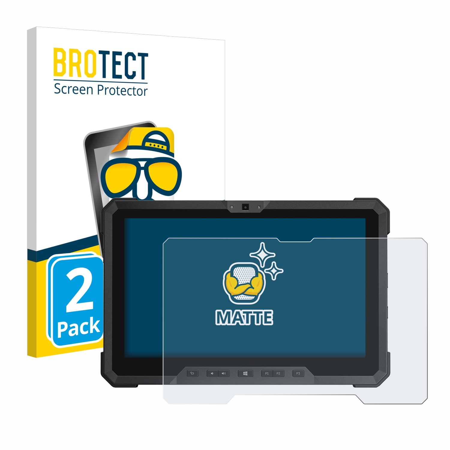 2x BROTECT Entspiegelungs-Folie pro Dell Latitude 12 Rugged R7202