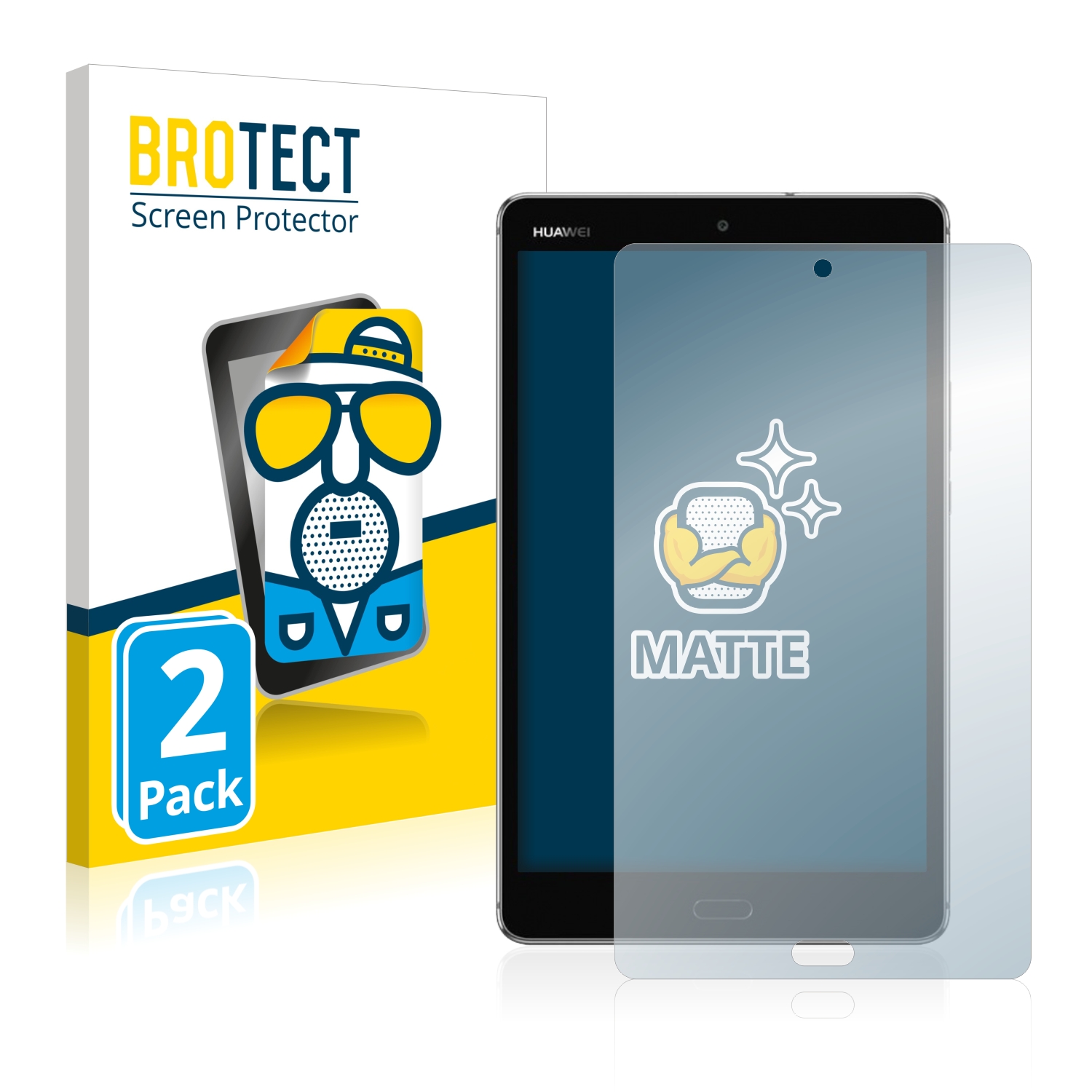 2x BROTECT Entspiegelungs-Folie pro Huawei MediaPad M3 Lite 8