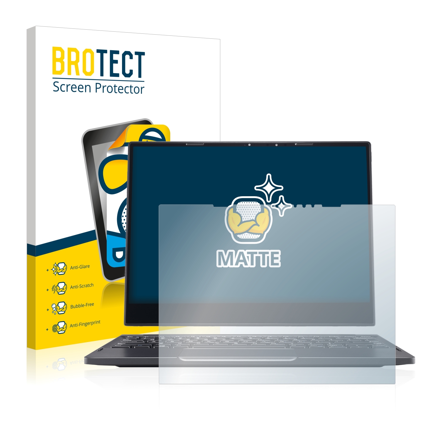 2x BROTECT Entspiegelungs-Folie pro Dell Latitude 7285