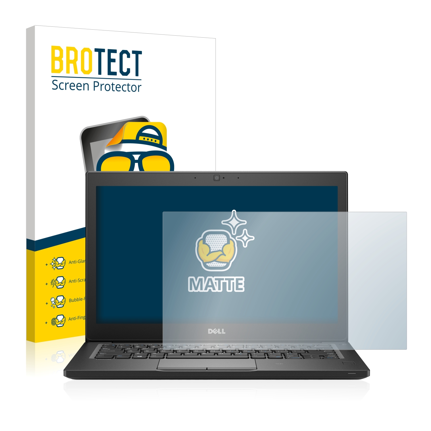 2x BROTECT Entspiegelungs-Folie pro Dell Latitude 7280
