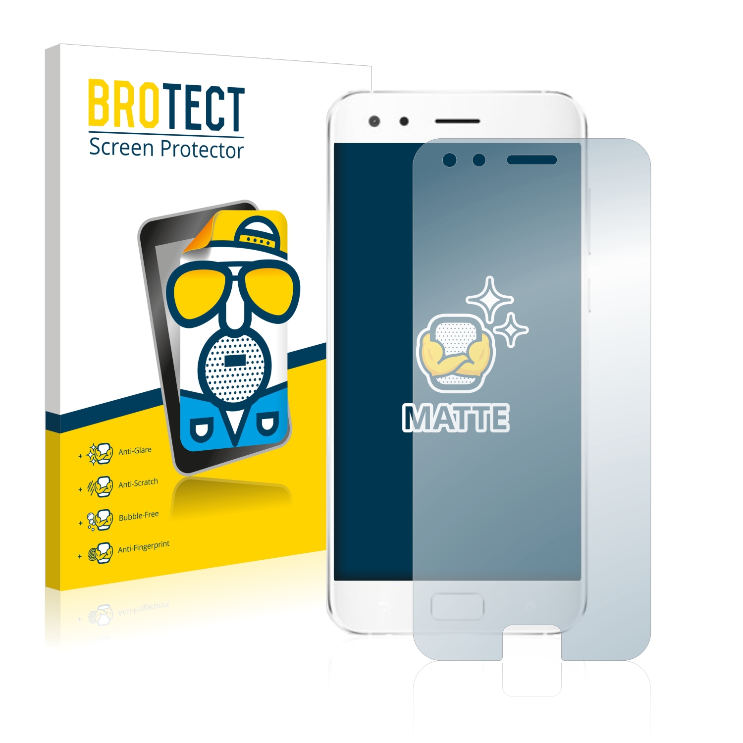 2x BROTECT Entspiegelungs-Folie pro ASUS ZenFone 4 Pro ZS551KL