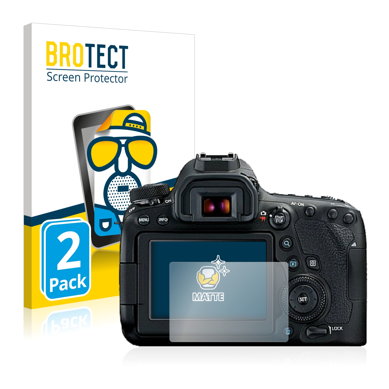 2x BROTECT Entspiegelungs-Folie pro Canon EOS 6D Mark II