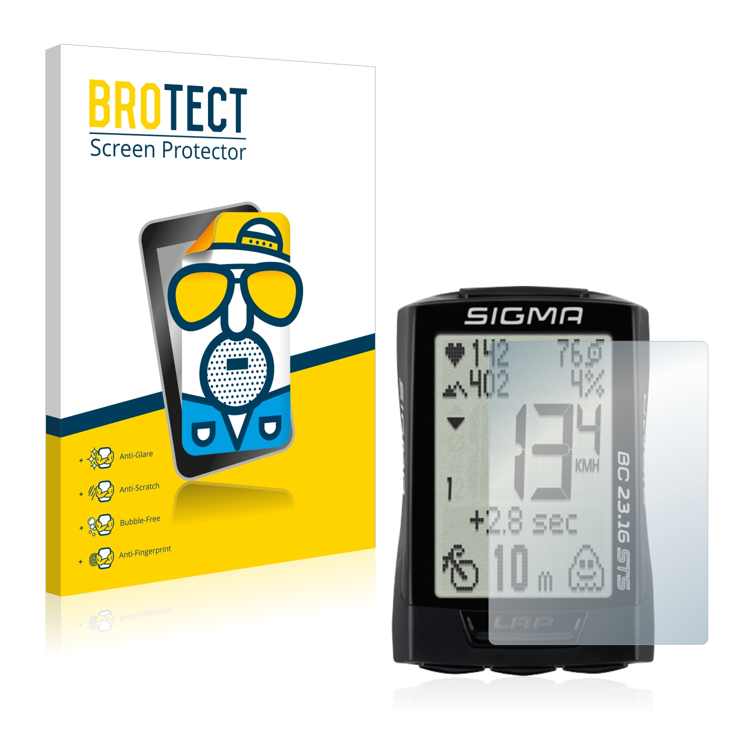 2x BROTECT Entspiegelungs-Folie pro Sigma BC 23.16