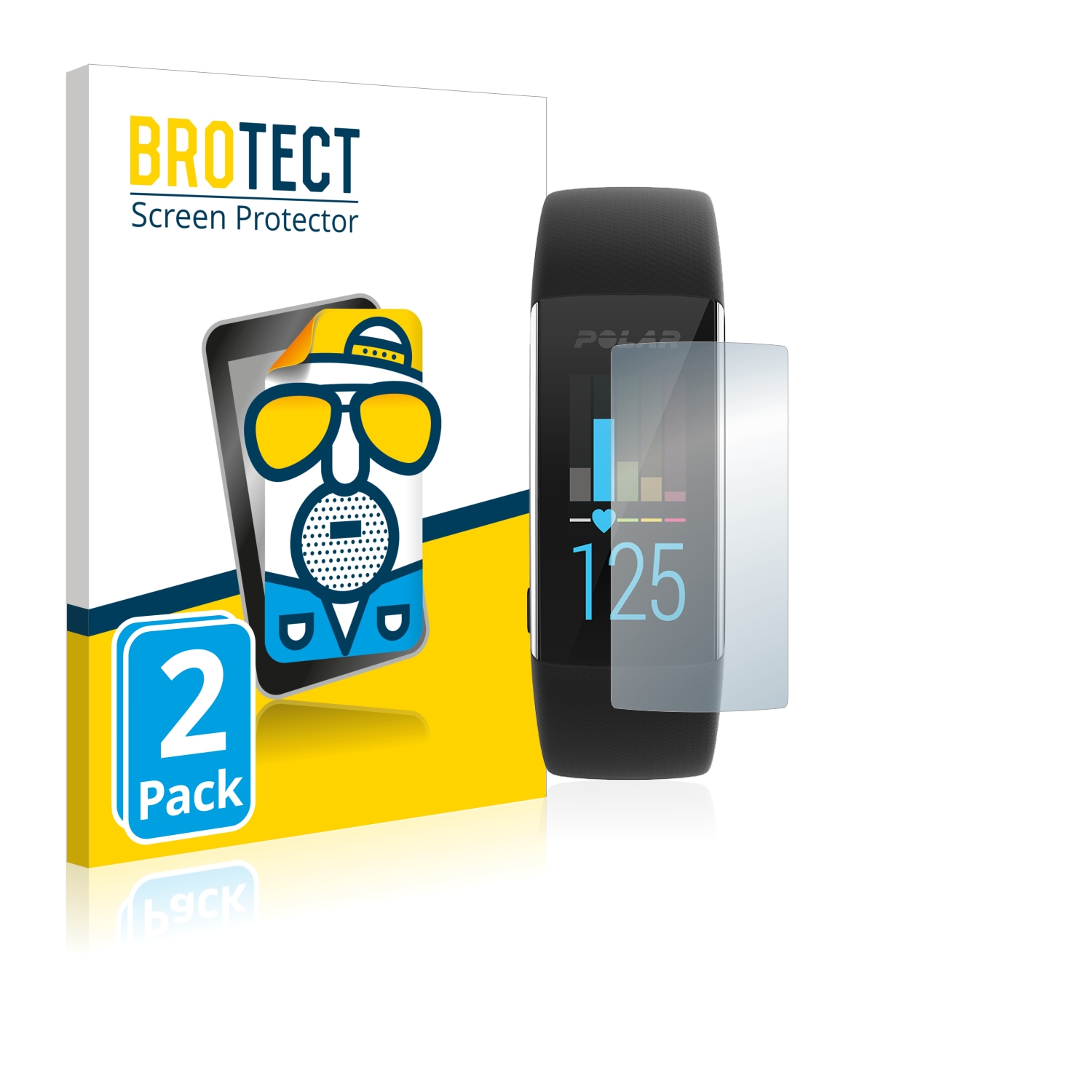 2x BROTECT Entspiegelungs-Folie pro Polar A370