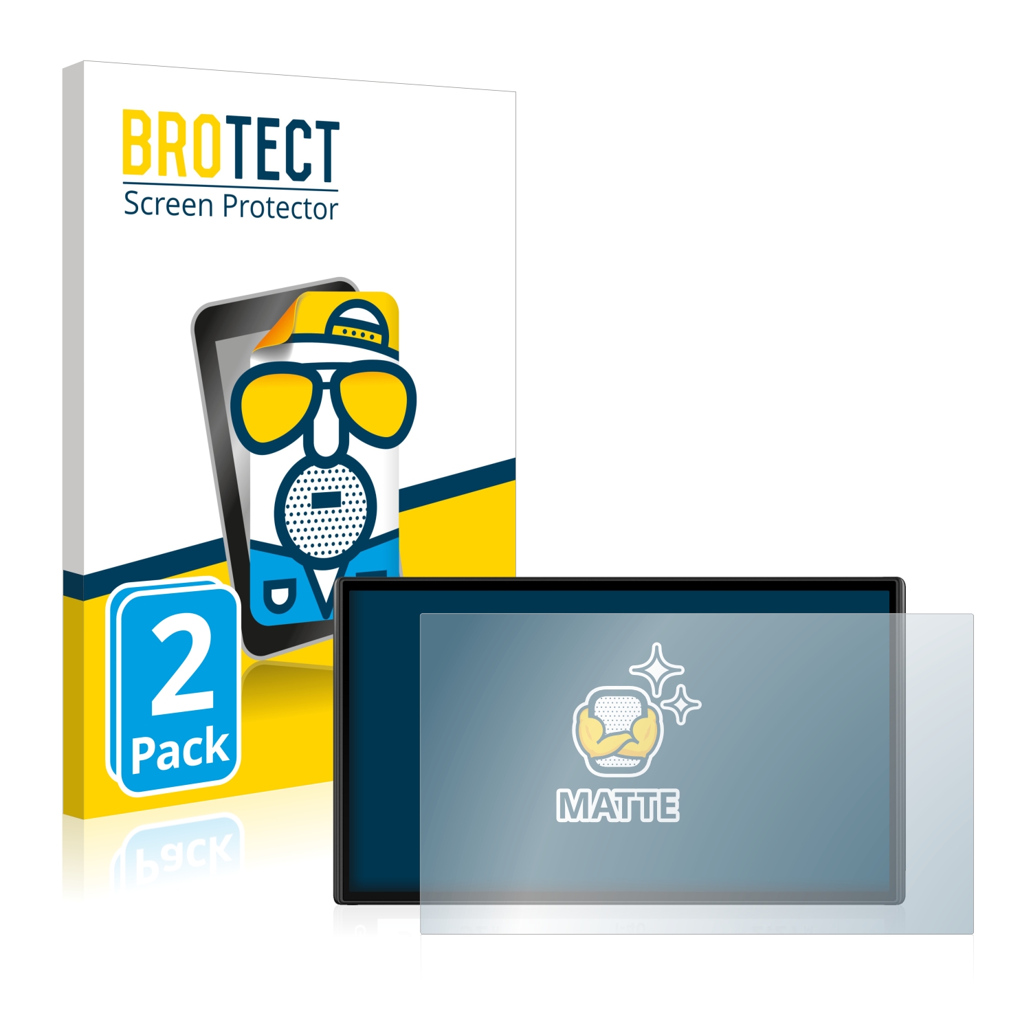2x BROTECT Entspiegelungs-Folie pro Garmin DriveSmart 61 LMT-S