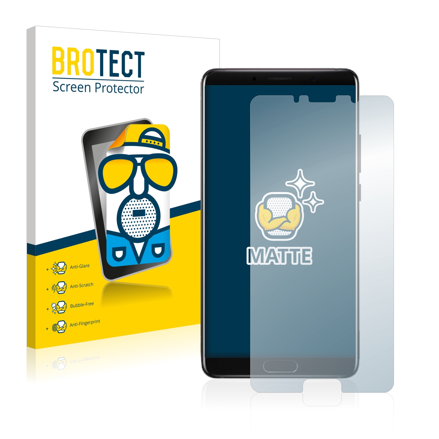 2x BROTECT Entspiegelungs-Folie pro Huawei Mate 10