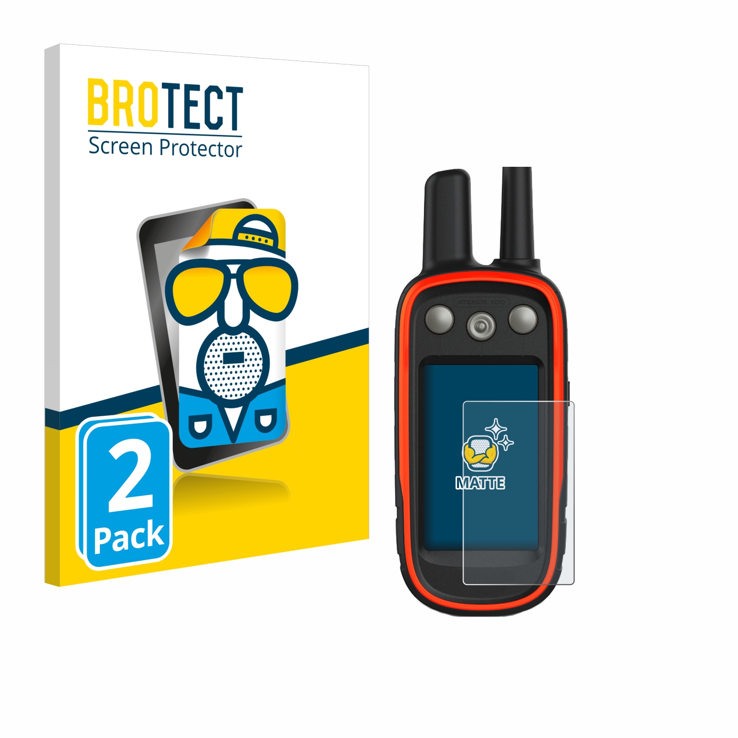 2x BROTECT Entspiegelungs-Folie pro Garmin Atemos 100