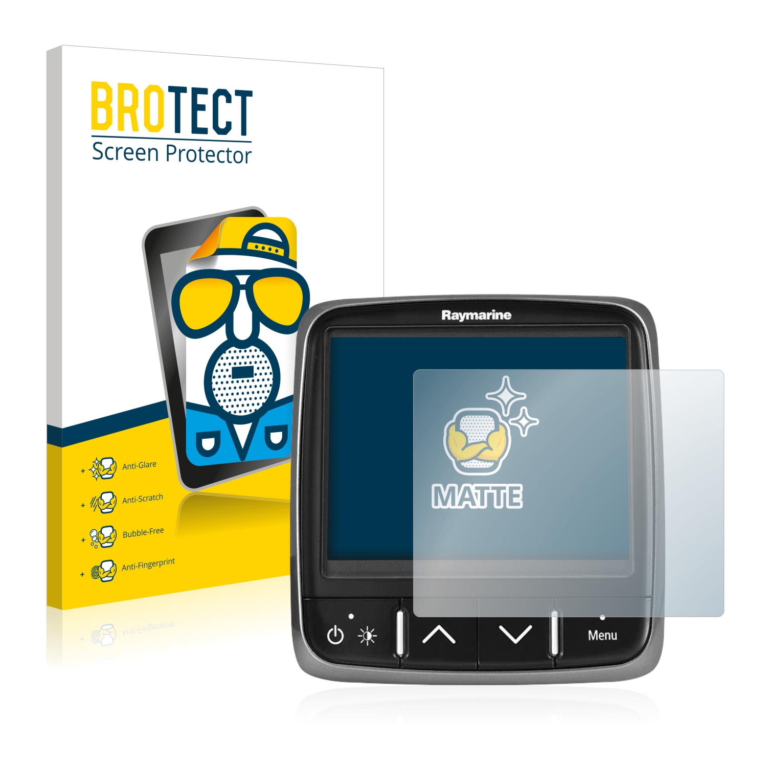 2x BROTECT Entspiegelungs-Folie pro Raymarine i70