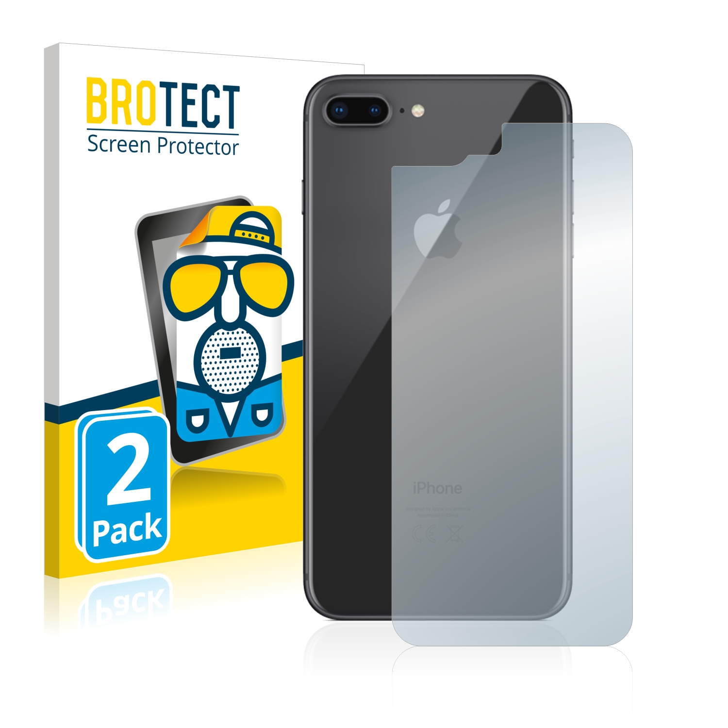 2x BROTECT Entspiegelungs-Folie pro Apple iPhone 8 Plus (zadní strana)