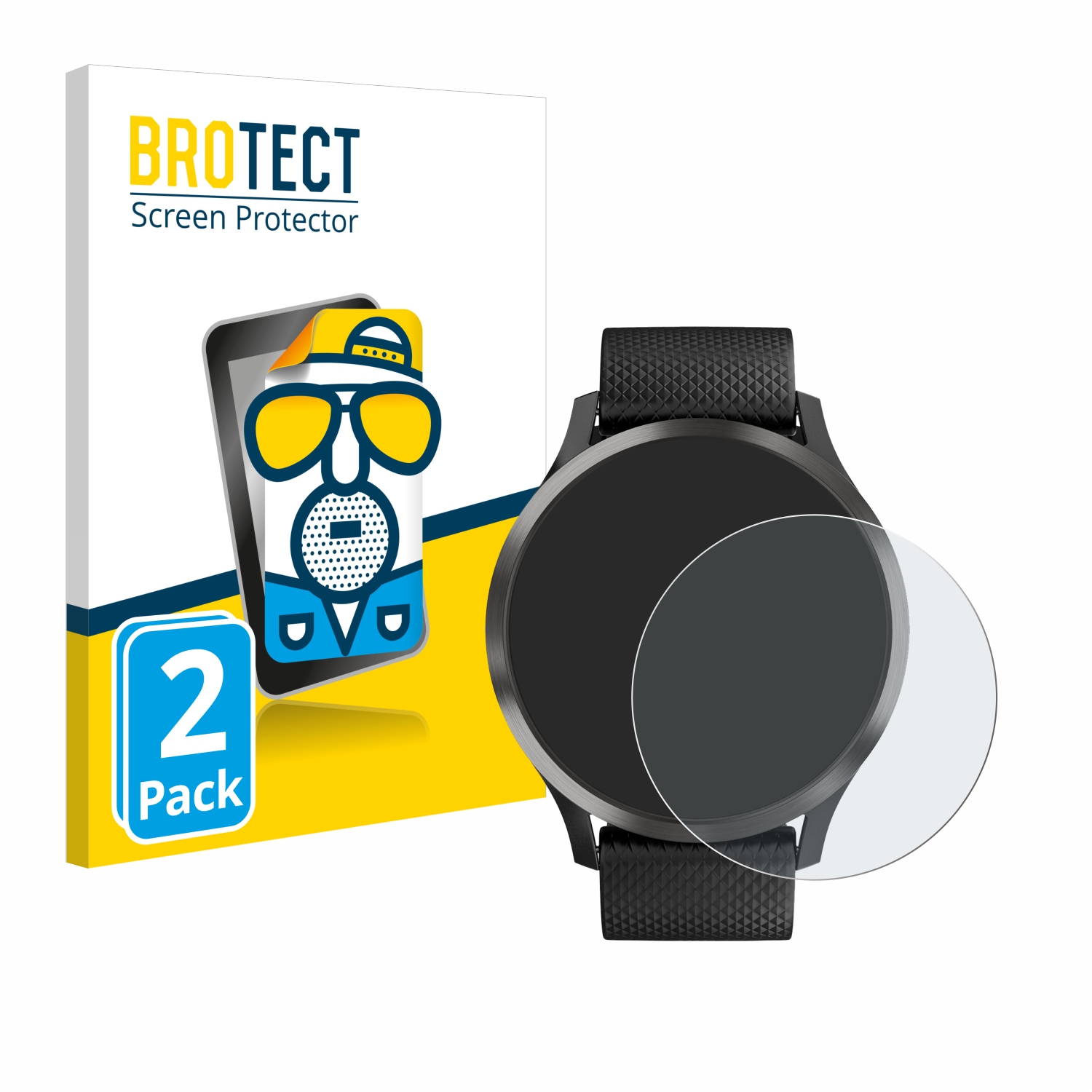 2x BROTECT Entspiegelungs-Folie pro Garmin vivomove HR