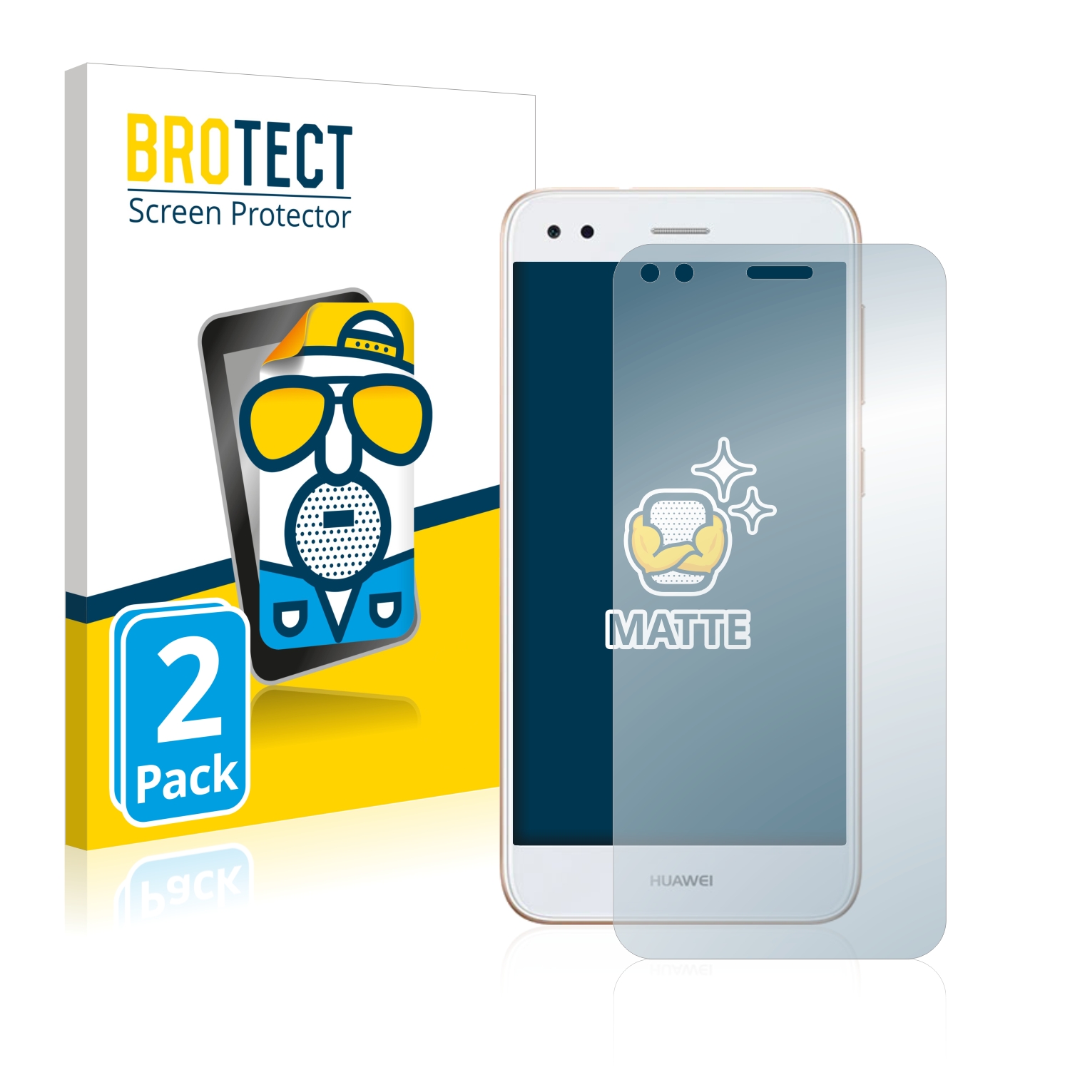2x BROTECT Entspiegelungs-Folie pro Huawei P9 Lite Mini