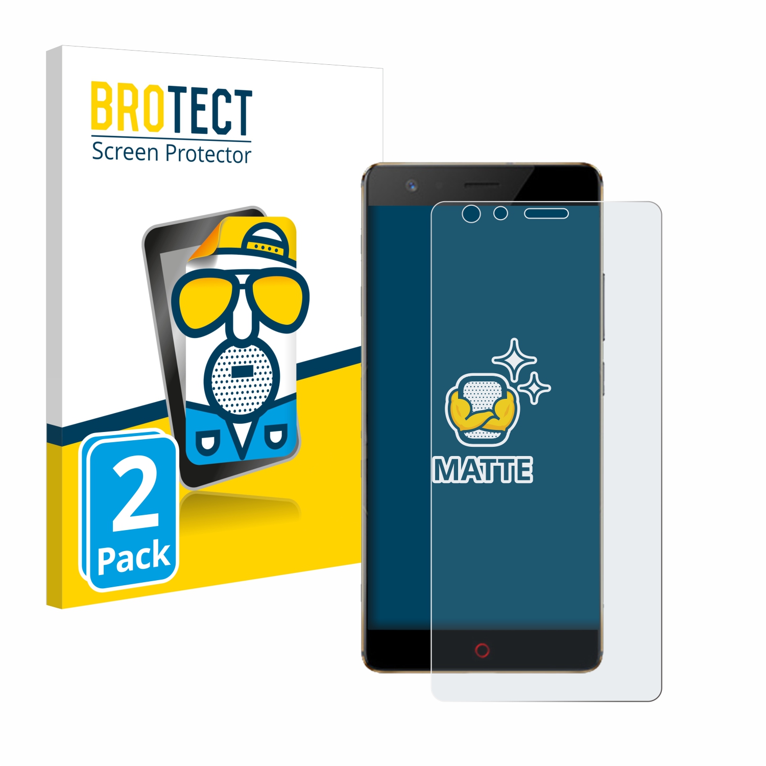 2x BROTECT Entspiegelungs-Folie pro ZTE Nubia Z17 Lite