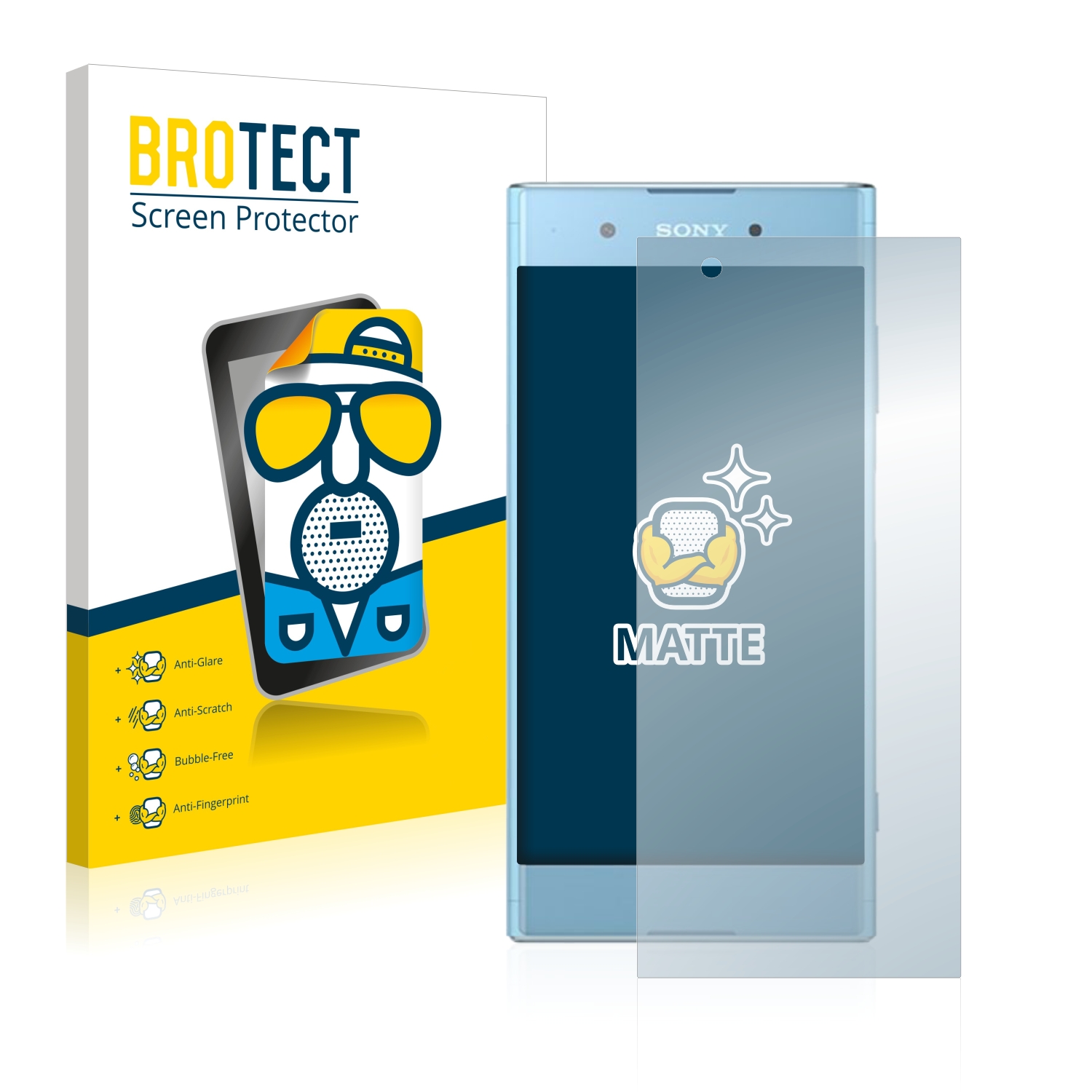 2x BROTECT Entspiegelungs-Folie pro Sony Xperia XA1 Plus