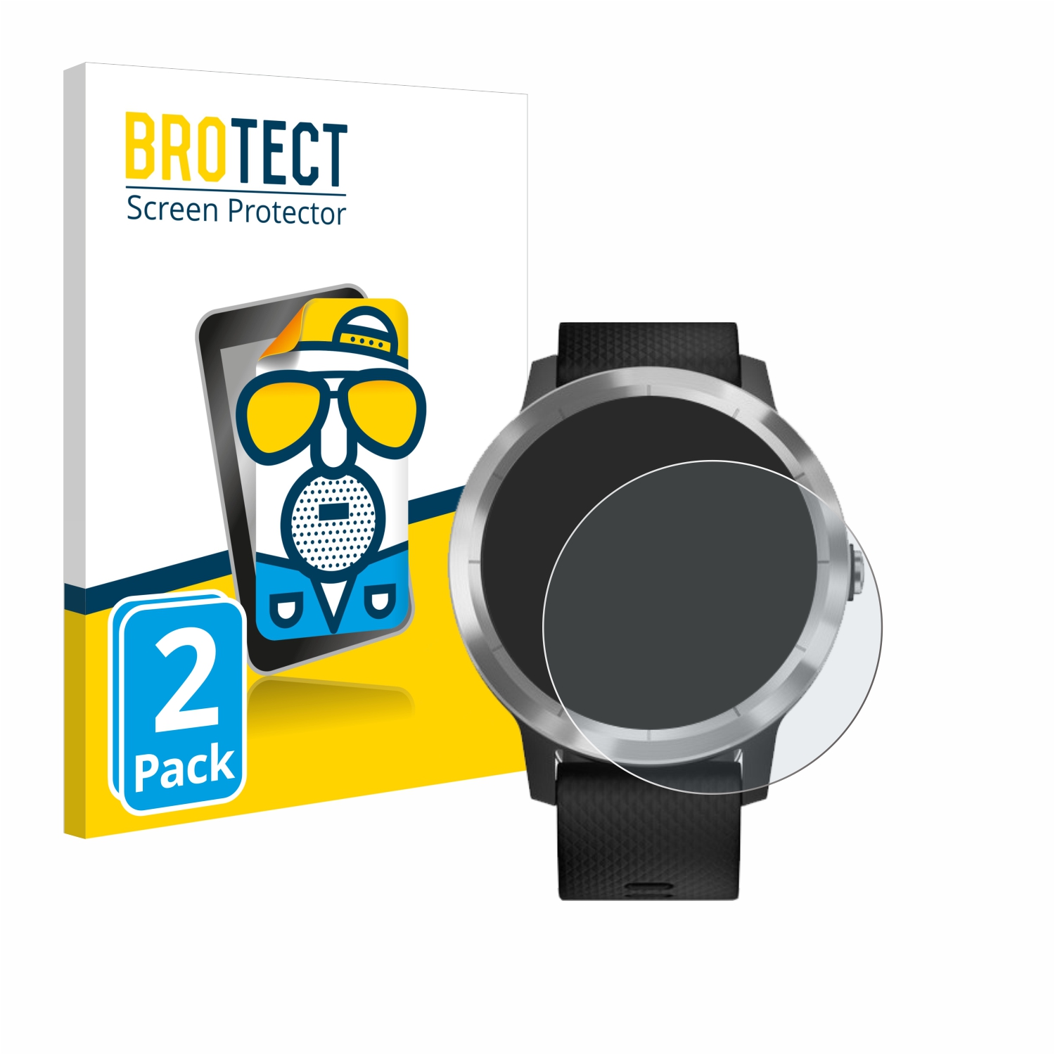 2x BROTECT Entspiegelungs-Folie pro Garmin vivoactive 3