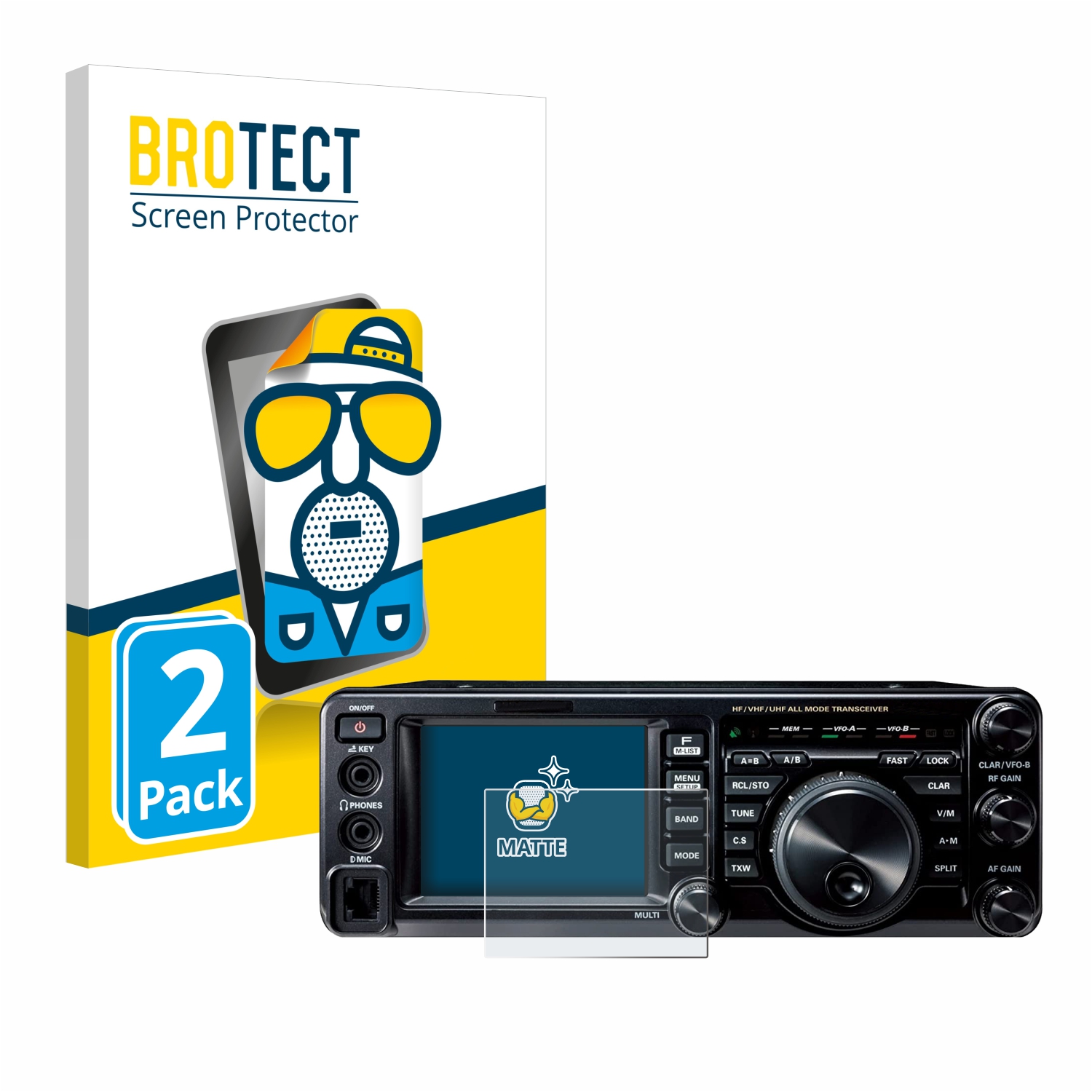 2x BROTECT Entspiegelungs-Folie pro Yaesu FT-991A