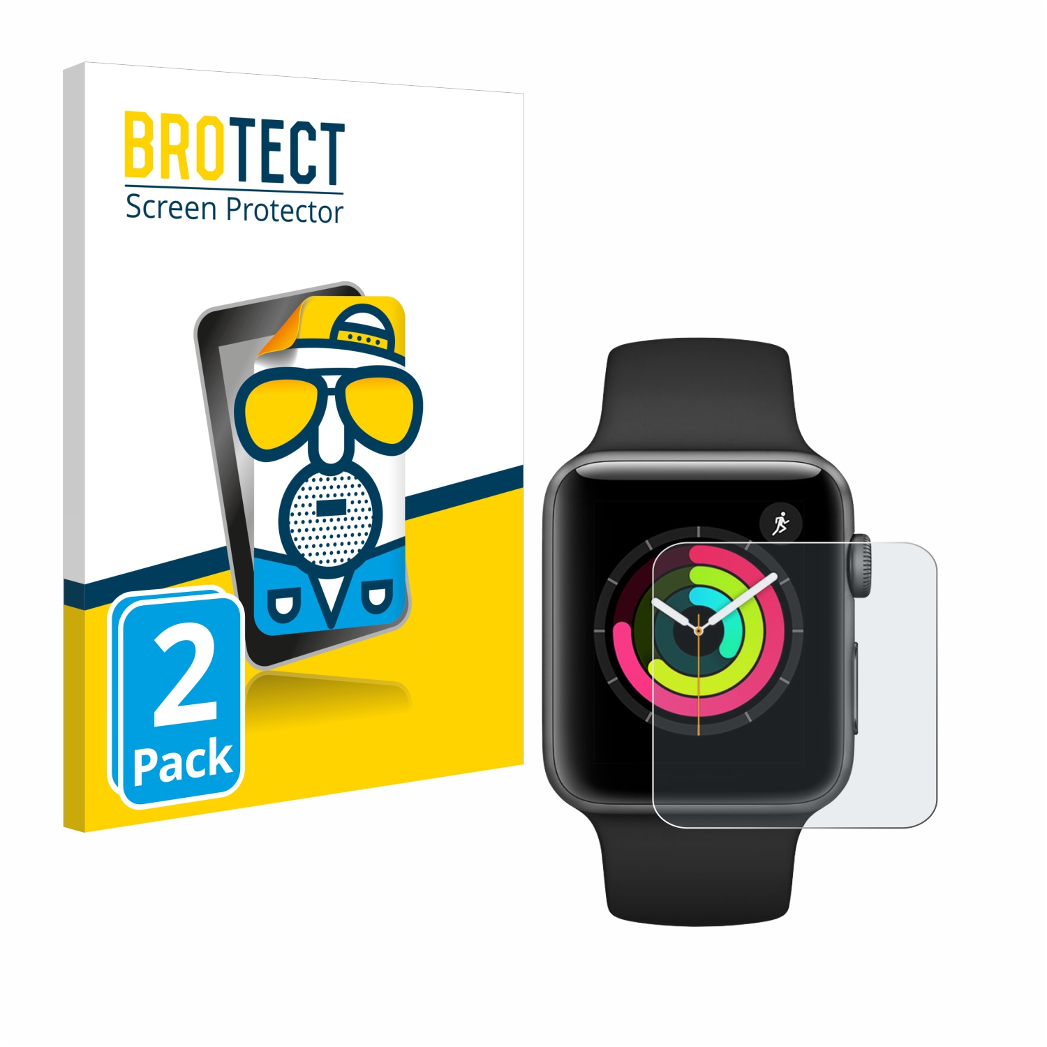 2x BROTECT Entspiegelungs-Folie pro Apple Watch Series 3 (42 mm)
