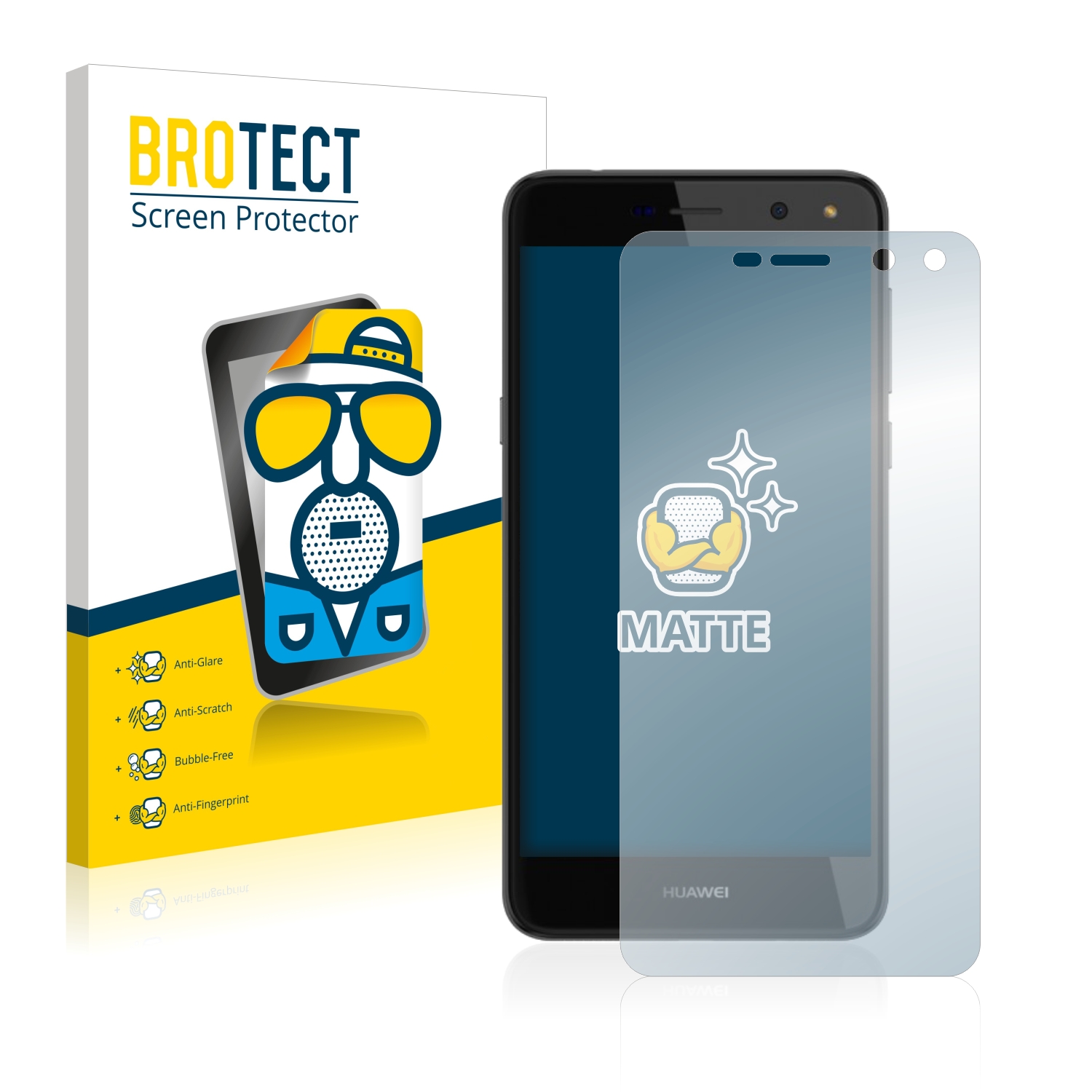 2x BROTECT Entspiegelungs-Folie pro Huawei Nova Young 5.0