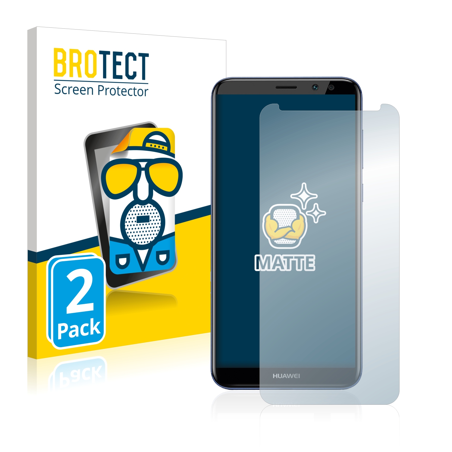 2x BROTECT Entspiegelungs-Folie pro Huawei Mate 10 Lite