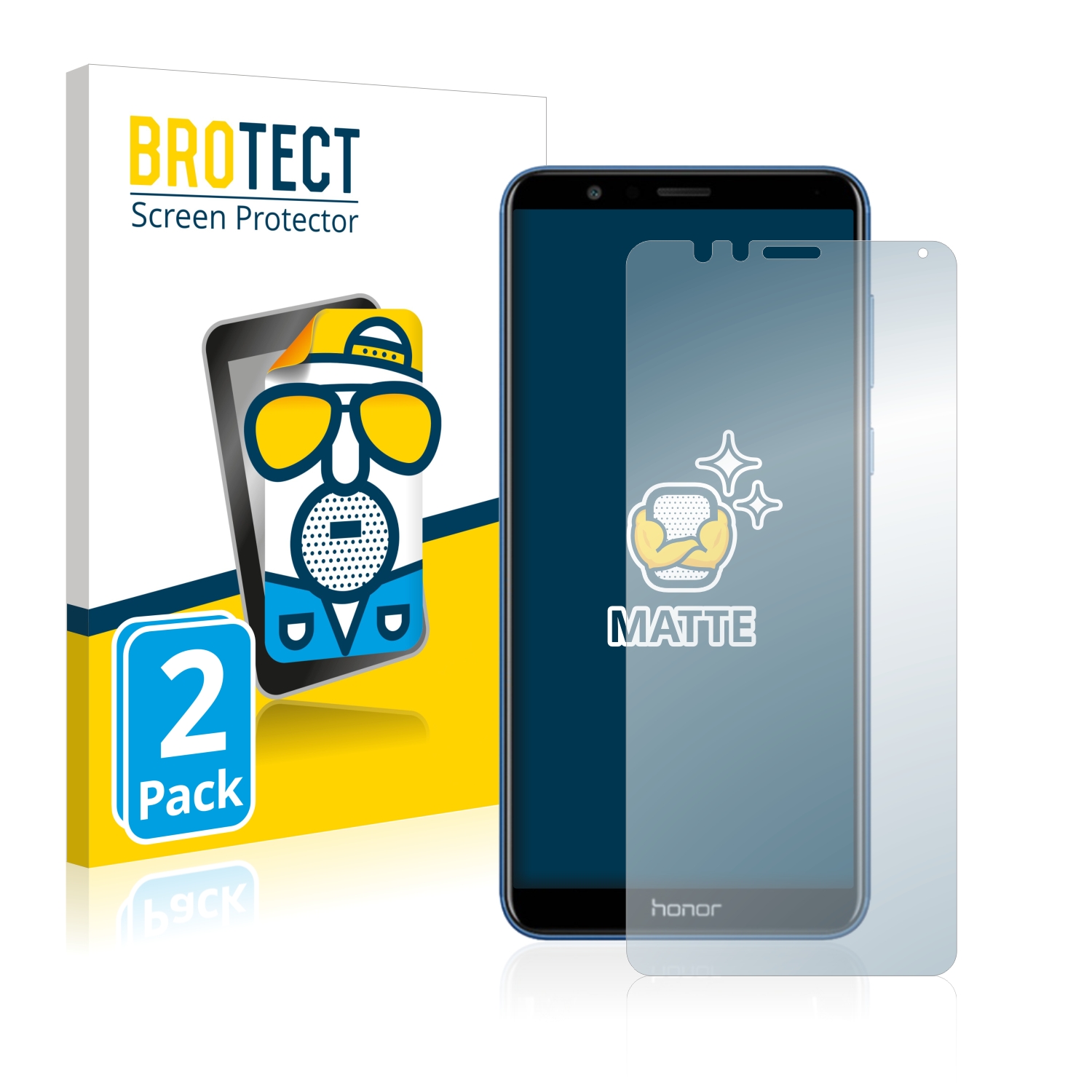 2x BROTECT Entspiegelungs-Folie pro Honor 7X