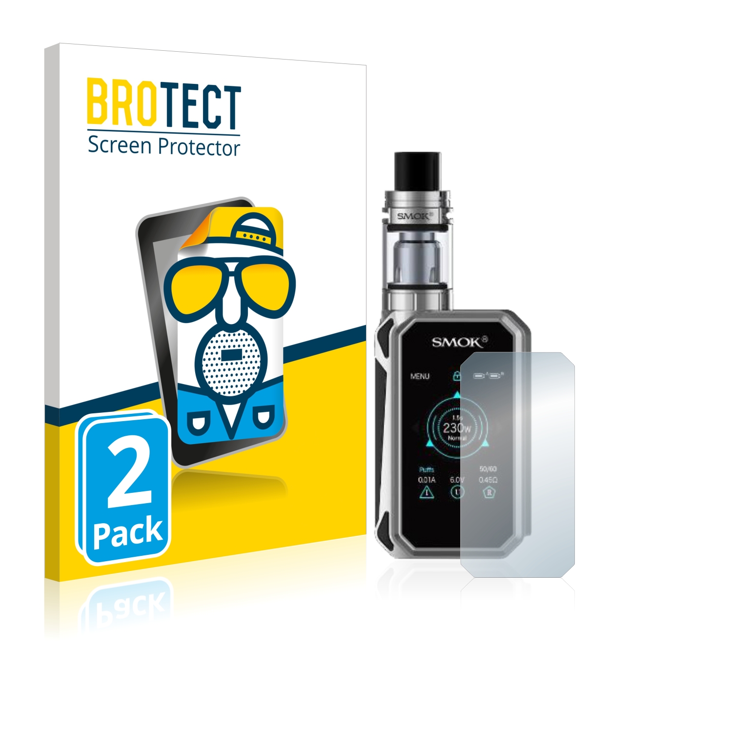 2x BROTECT Entspiegelungs-Folie pro Smok G-Priv 2