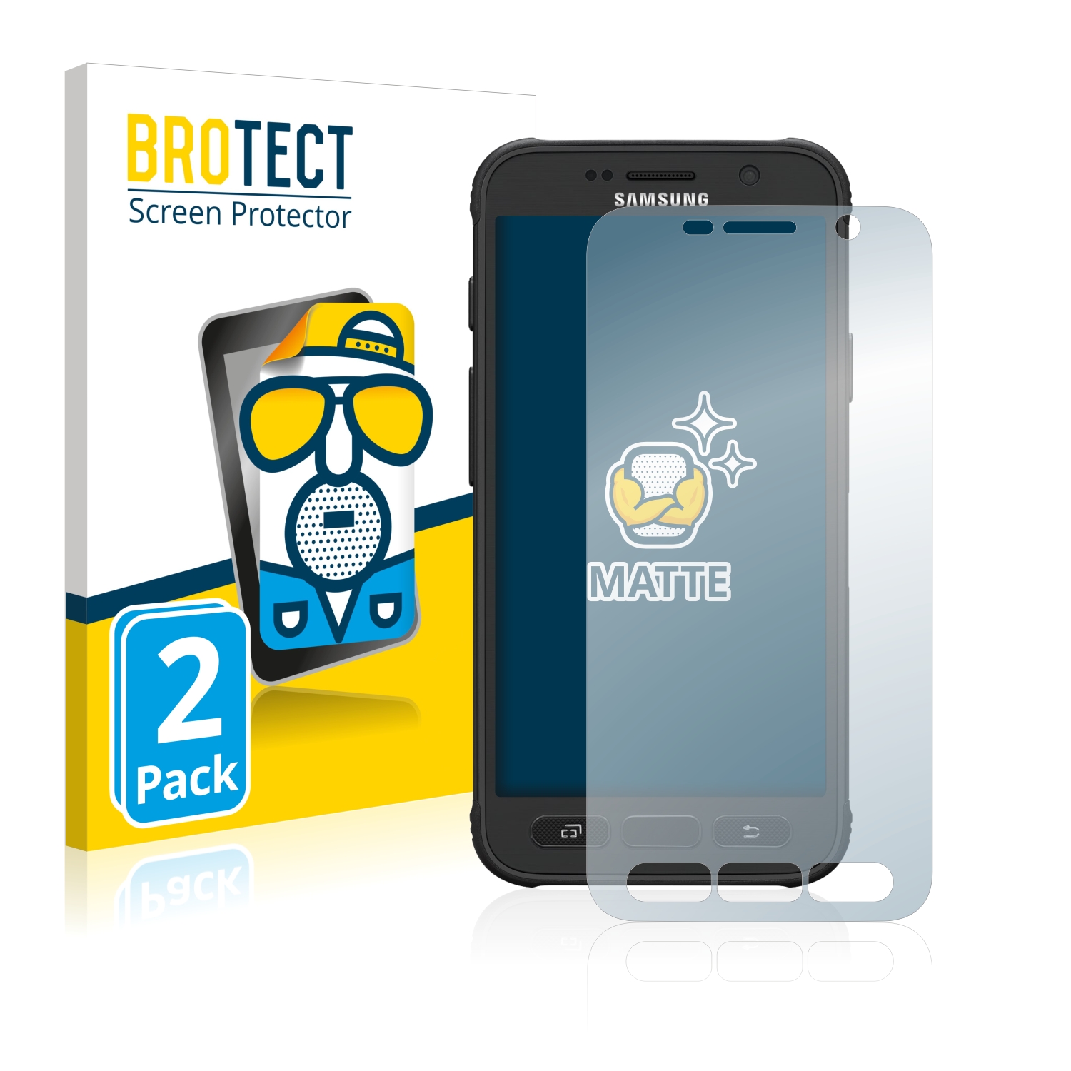 2x BROTECT Entspiegelungs-Folie pro Samsung Galaxy S7 Active