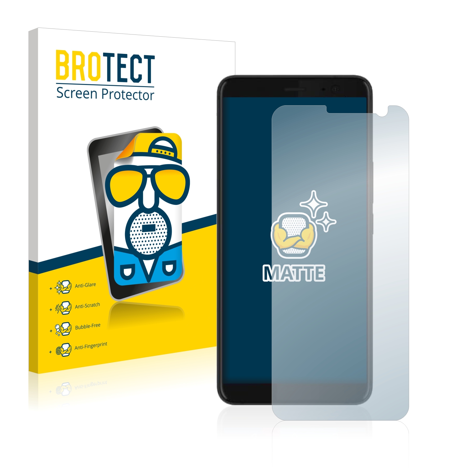 2x BROTECT Entspiegelungs-Folie pro HTC U11 Plus