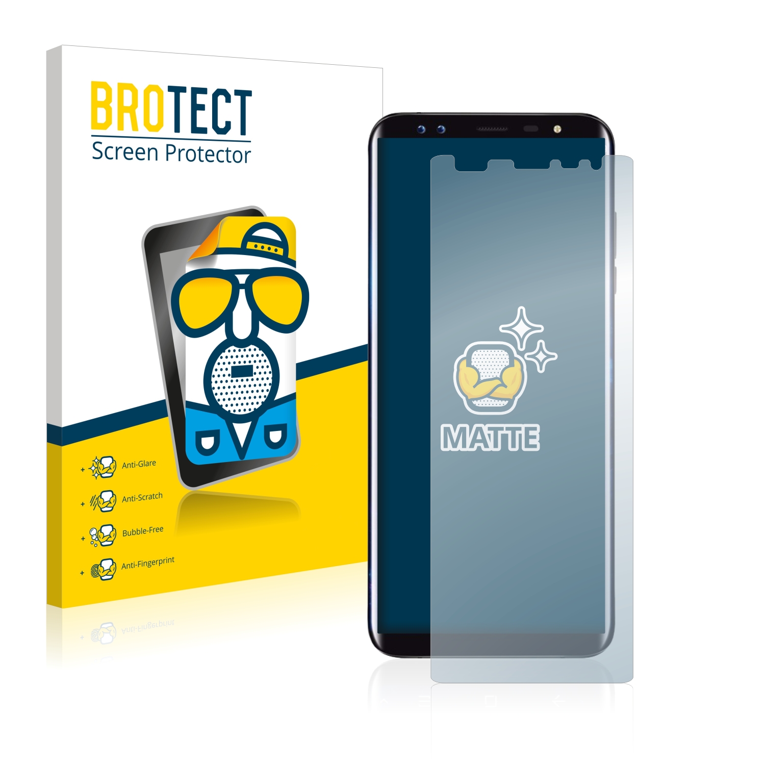 2x BROTECT Entspiegelungs-Folie pro Blackview S8