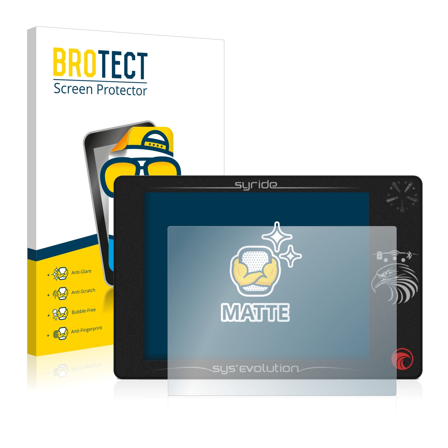 2x BROTECT Entspiegelungs-Folie pro Syride Sys'Evolution